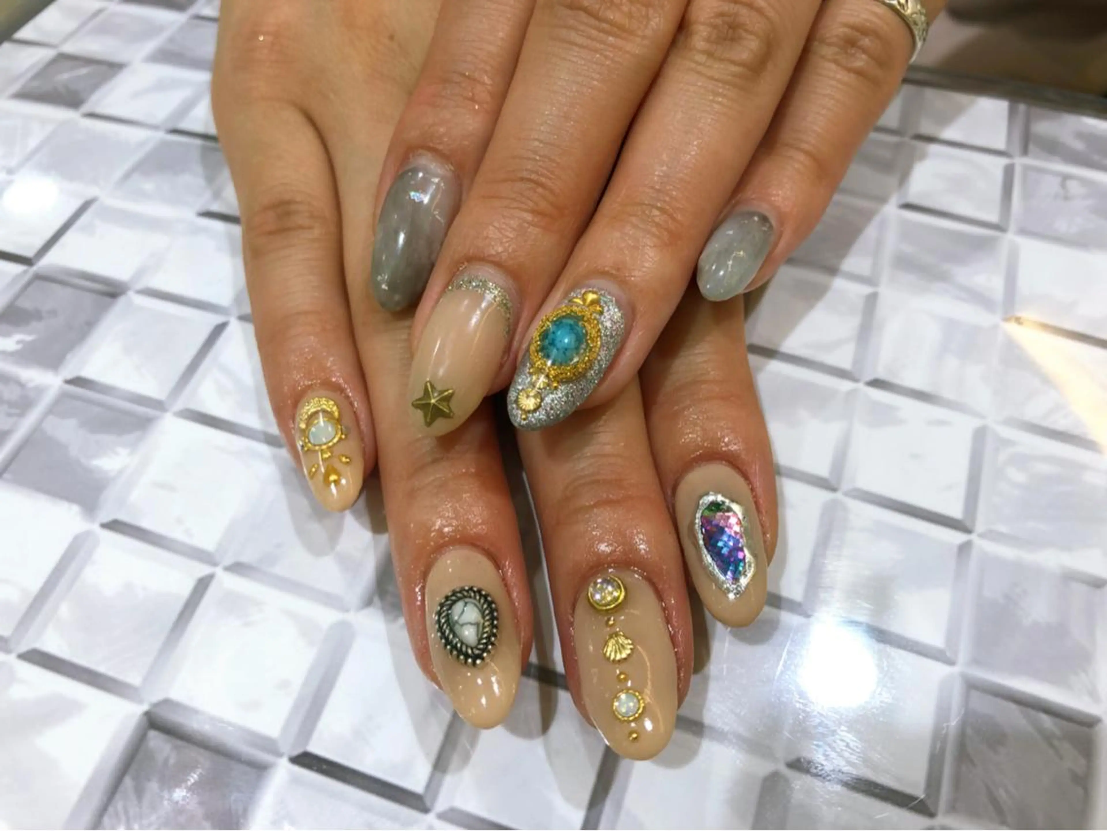 メンズ キッズ ネイル マツエク・マツパ a:Qネイル /久米川のネイルデザイン