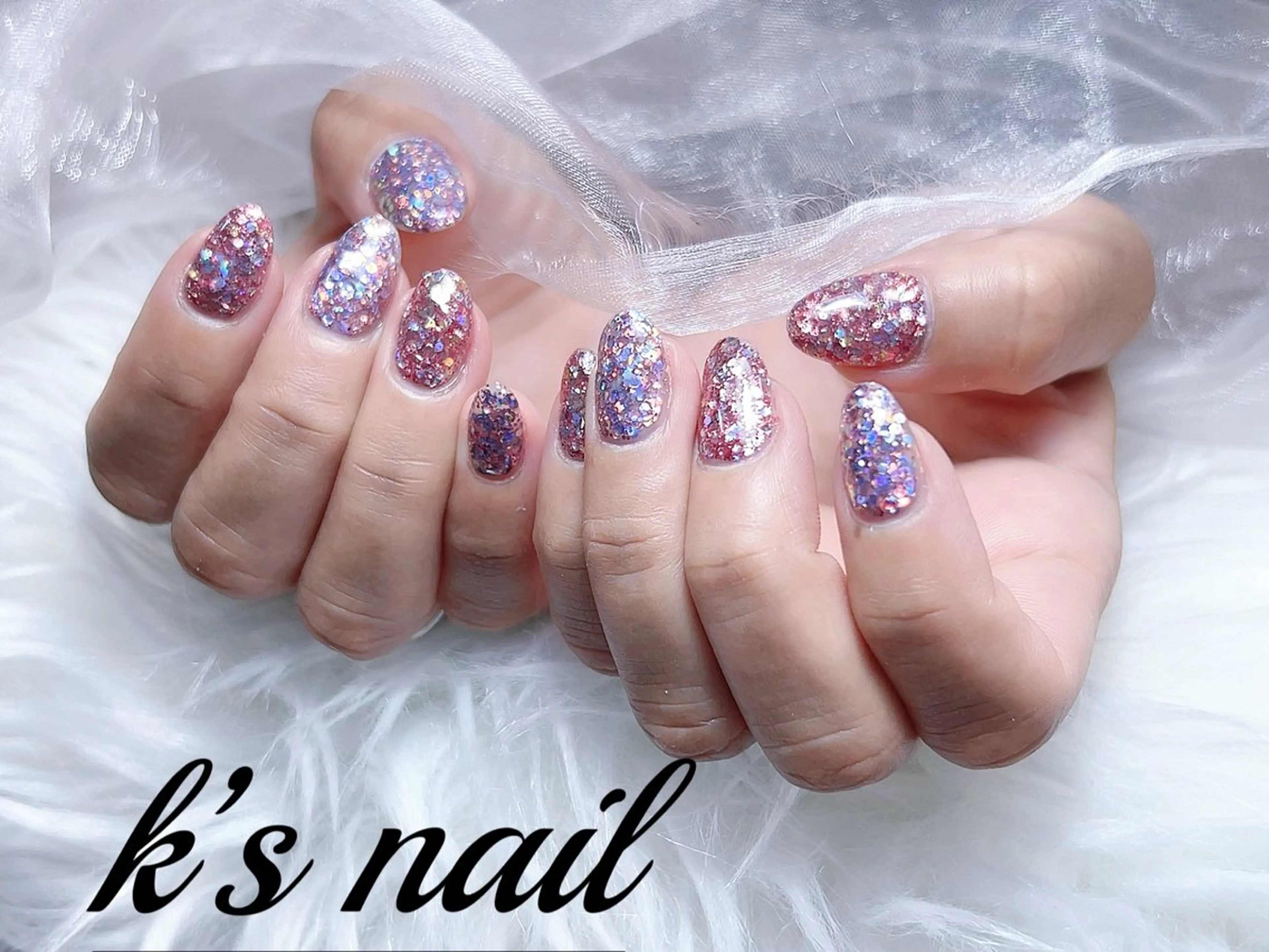 ネイル ラメ(グリッター) ハンドネイル K‘s nail salonのネイルデザイン