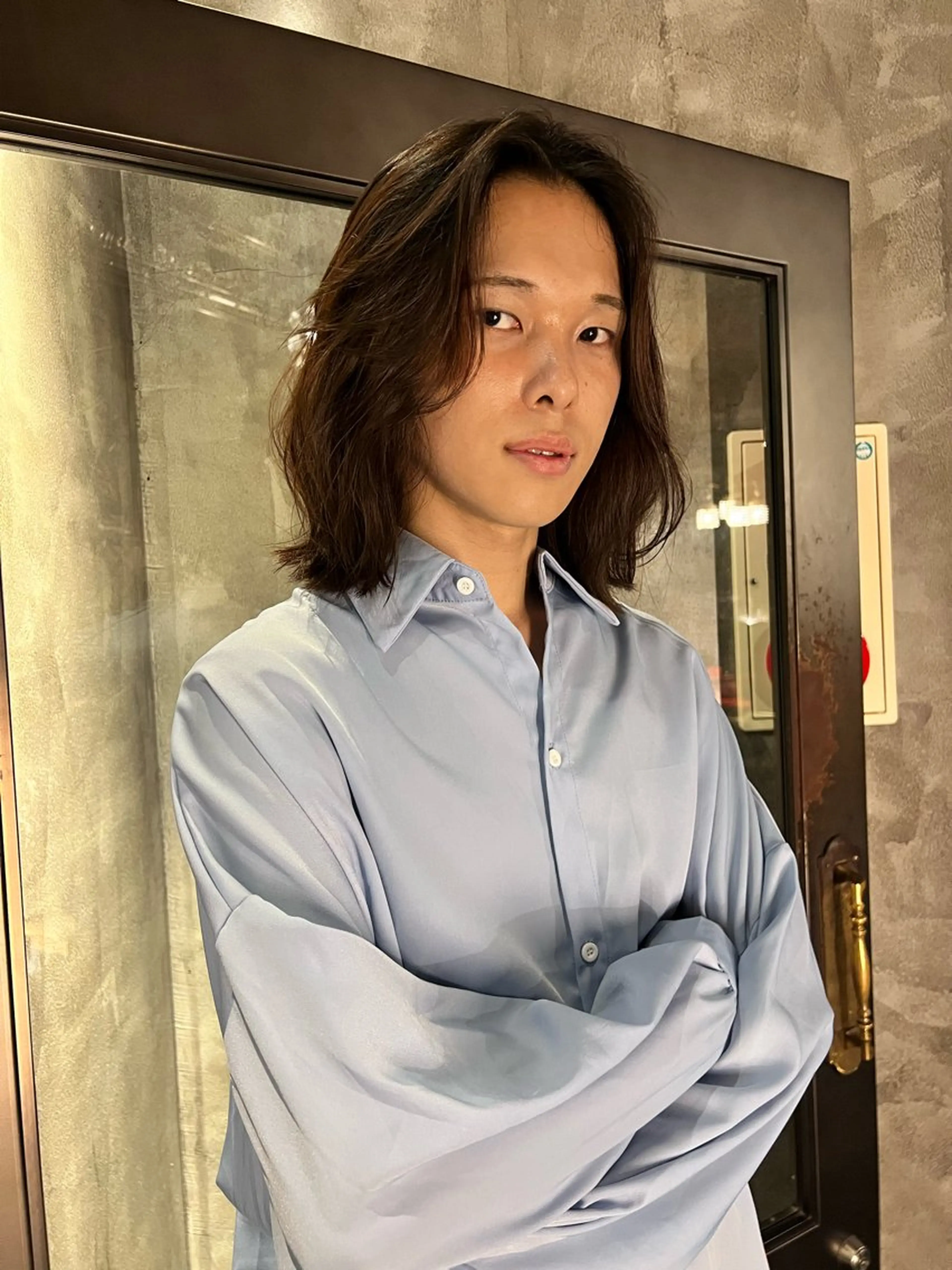 セミロング メンズ haco＋所属・圧倒的デザイン力 店長🎨RENAのヘアスタイル