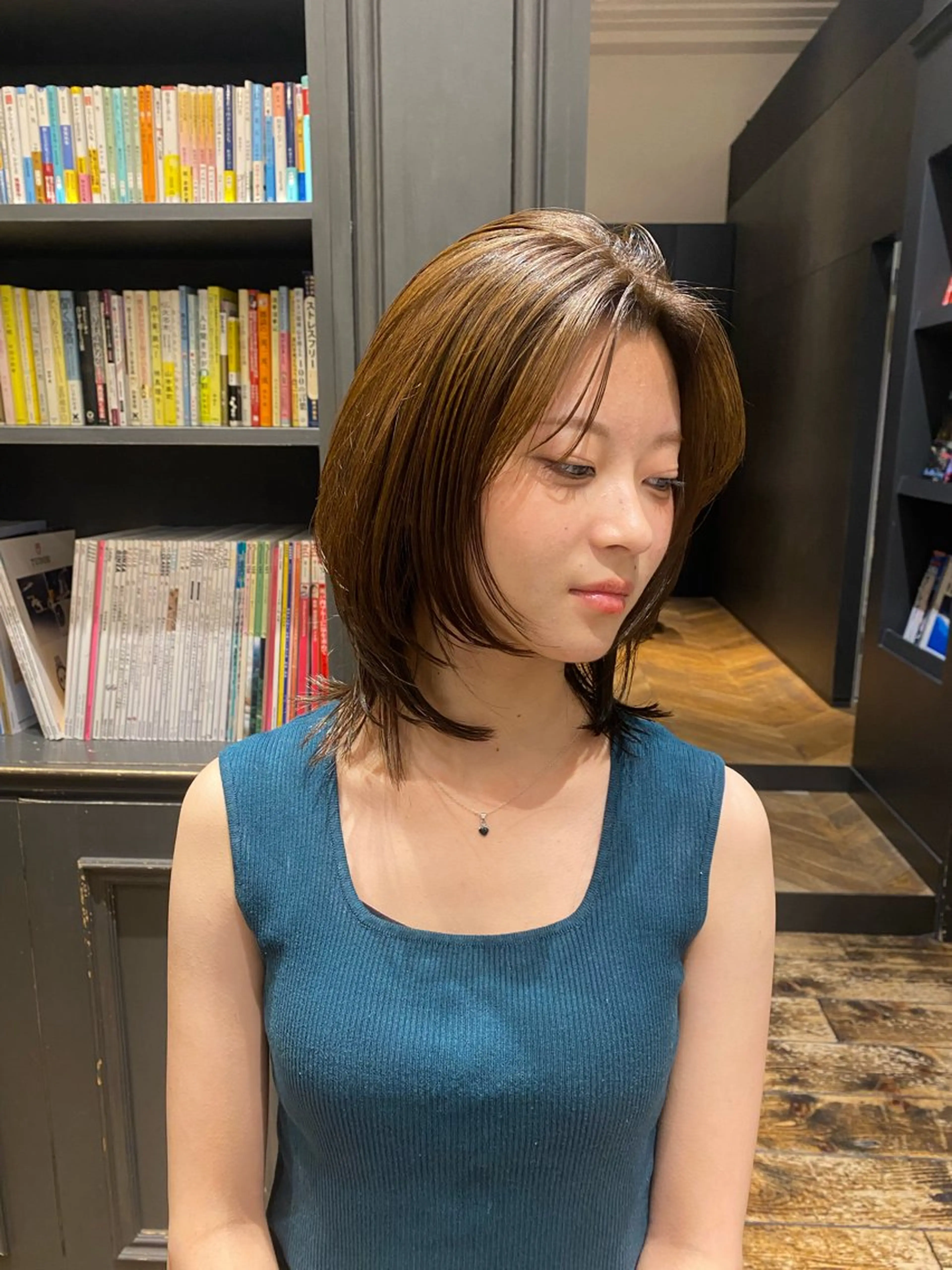 ミディアム レイヤーカット NABIGE所属・高尾 凌太のヘアスタイル