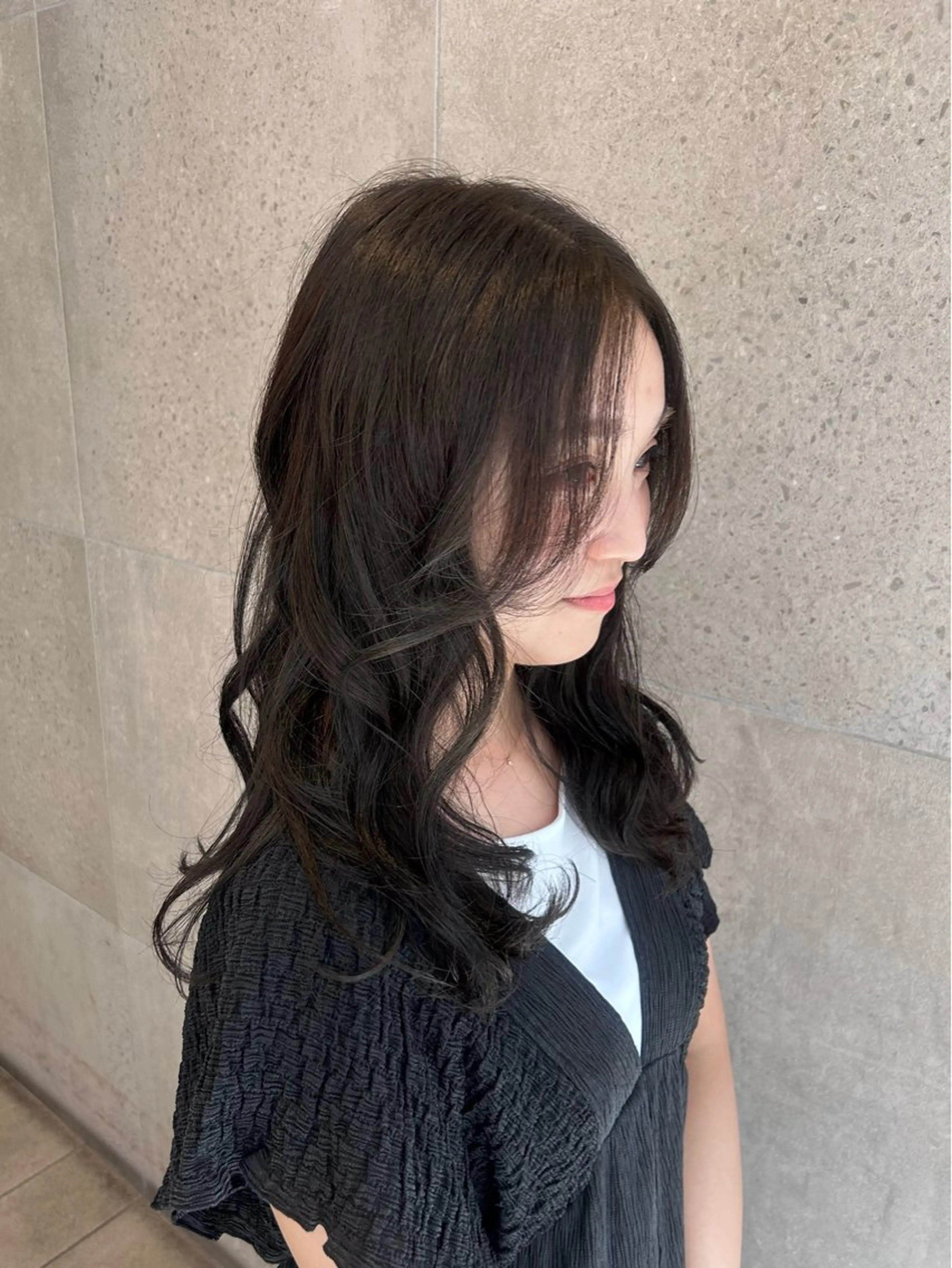 ロング カラー 板倉 奏美のヘアスタイル