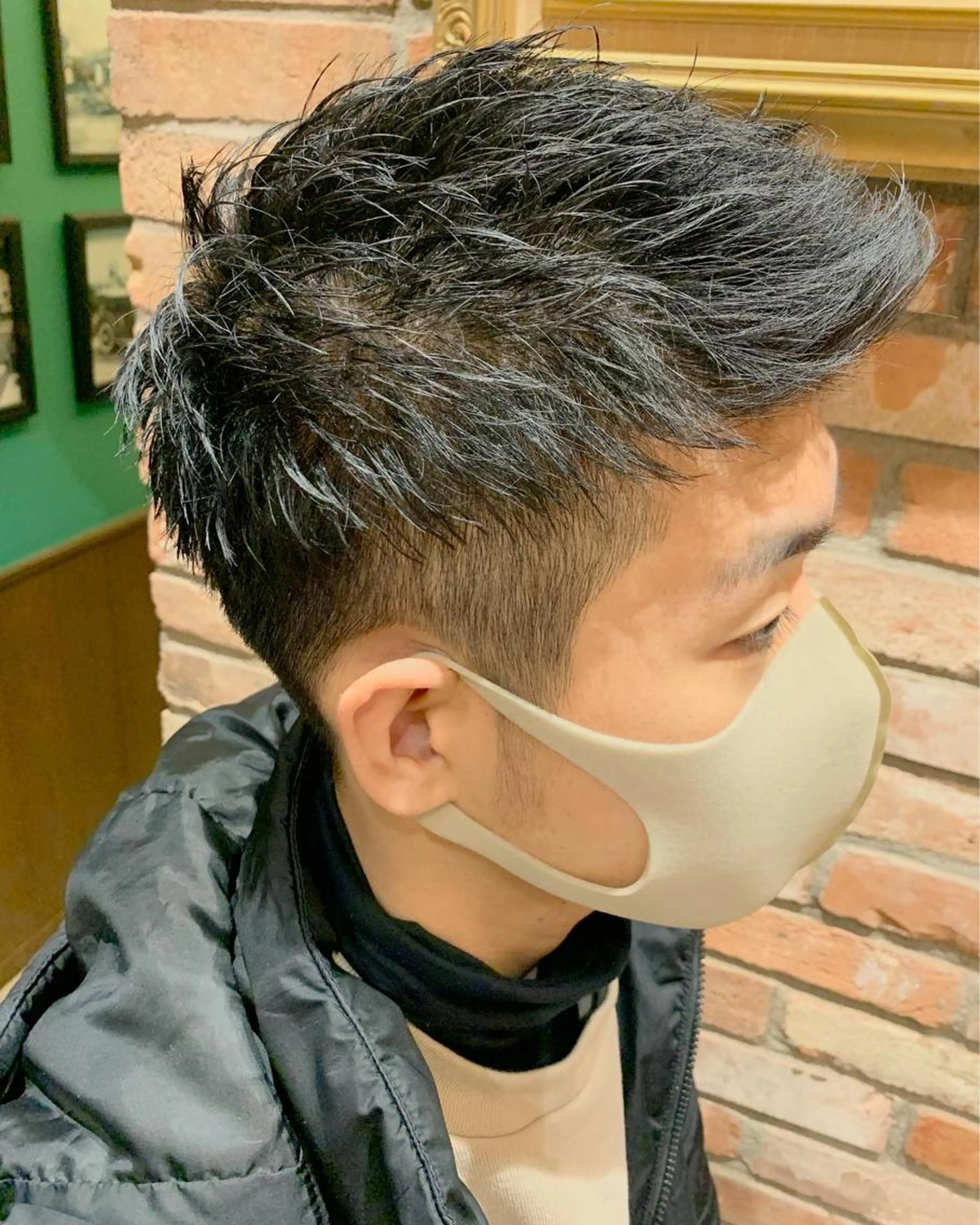 【新宿店施術】メンズデザインカット　Google口コミ投稿していただける方限定の写真