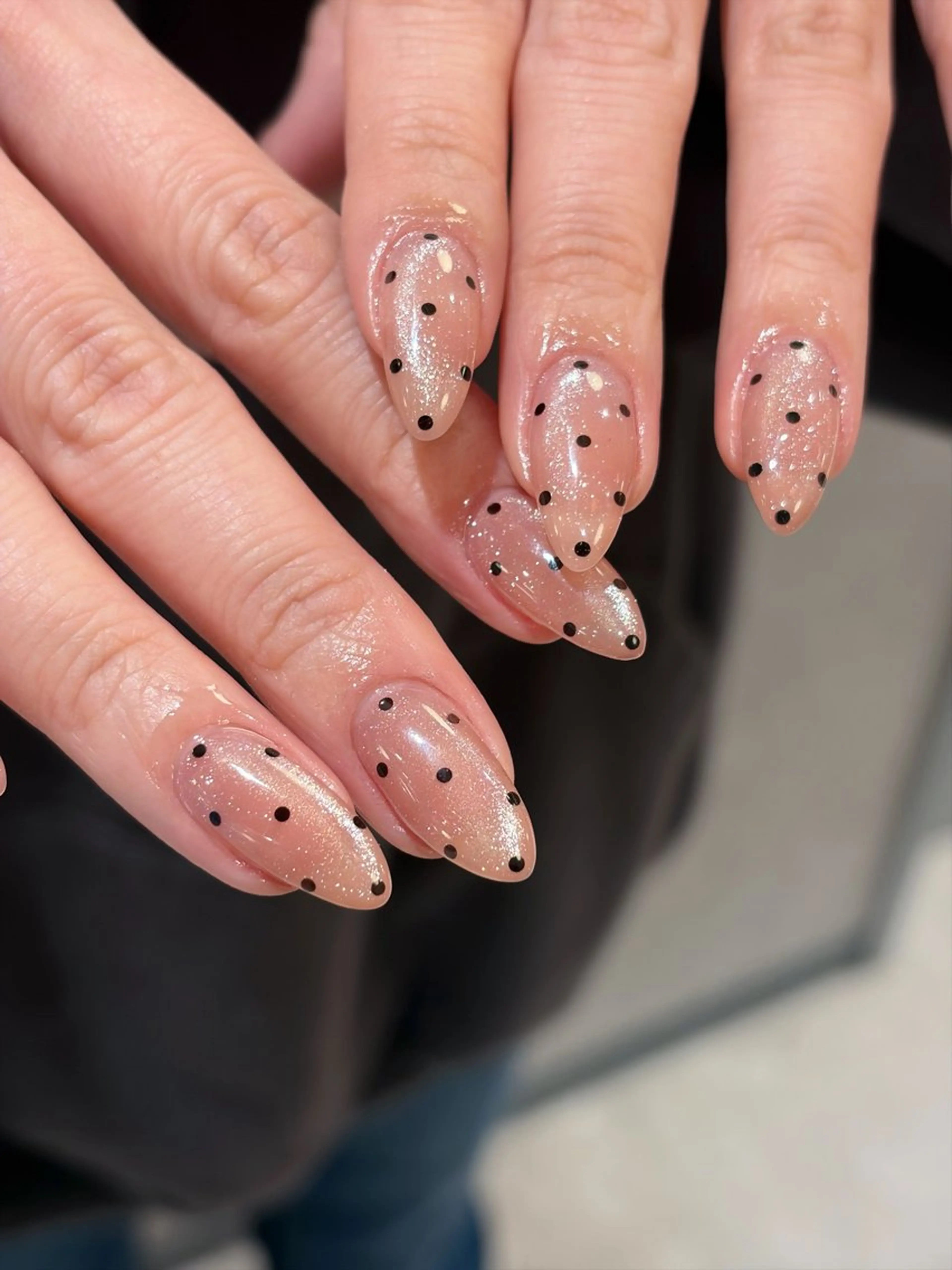 ネイル ドット ワンカラーネイル ハンドネイル フットネイル aile d'Ange所属・ailed'Ange 🍒miuのネイルデザイン