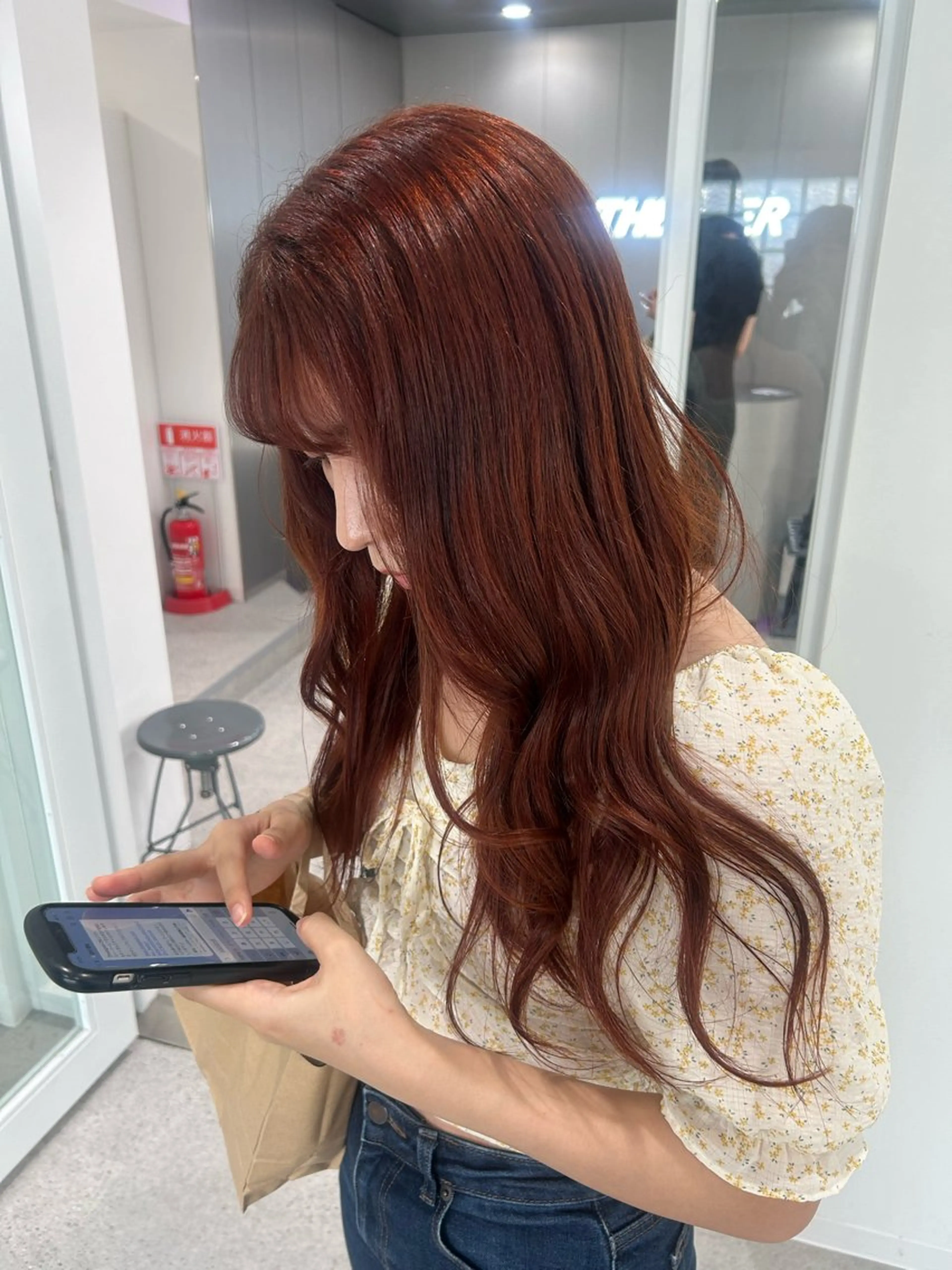 ロング カラー 愛結 暖色カラー🎀🩰のヘアスタイル