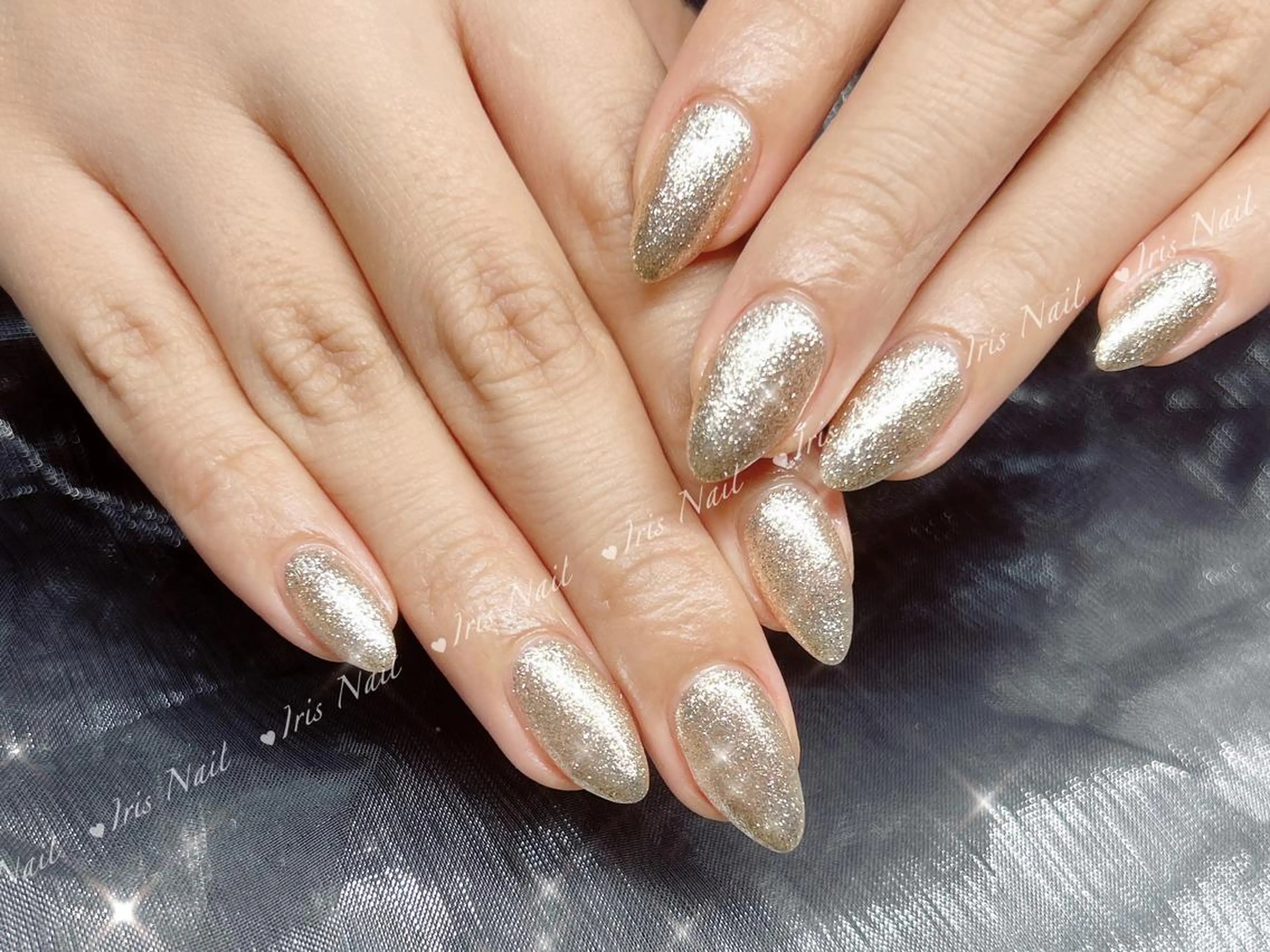 ネイル キラキラネイル ラメ(グリッター) ワンカラーネイル ハンドネイル ハンドケア IRIS NAIL大塚のネイルデザイン