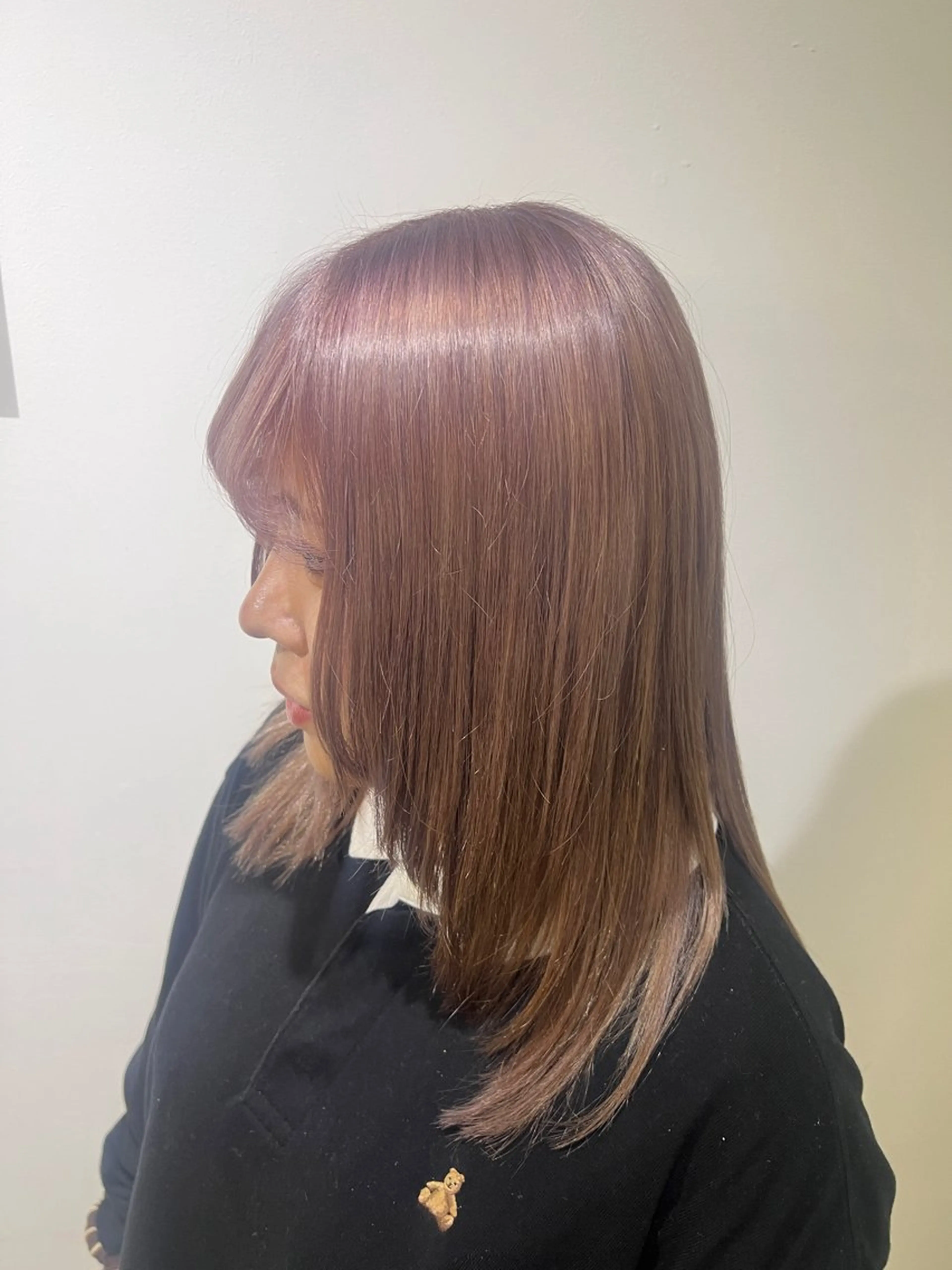 ミディアム カラー おもかわ おとなのヘアスタイル