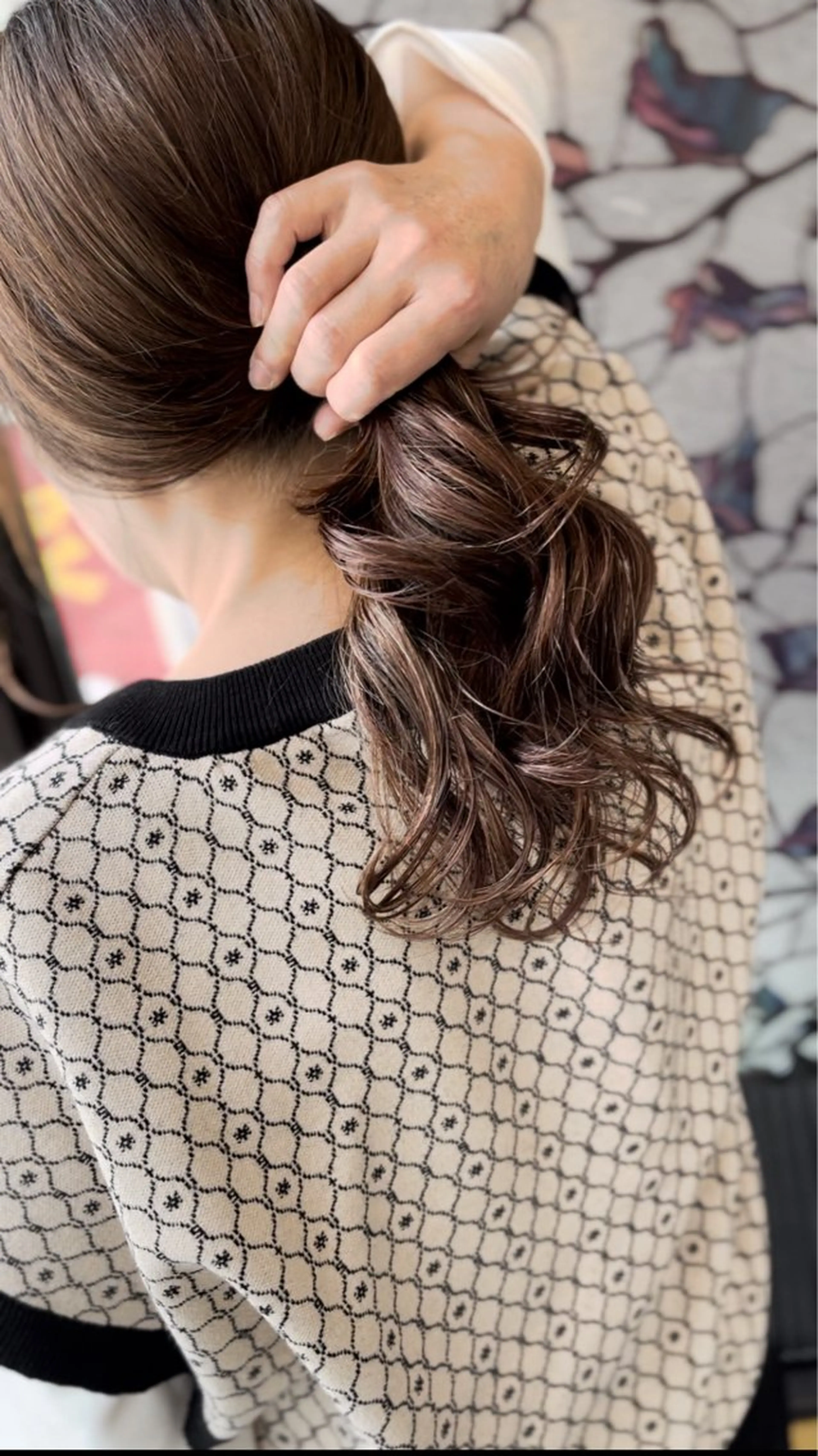 セミロング セミロングパーマ レイヤーカット DILL大通り所属・札幌初コテ巻きパーマ 🍁和田洋🍁のヘアスタイル