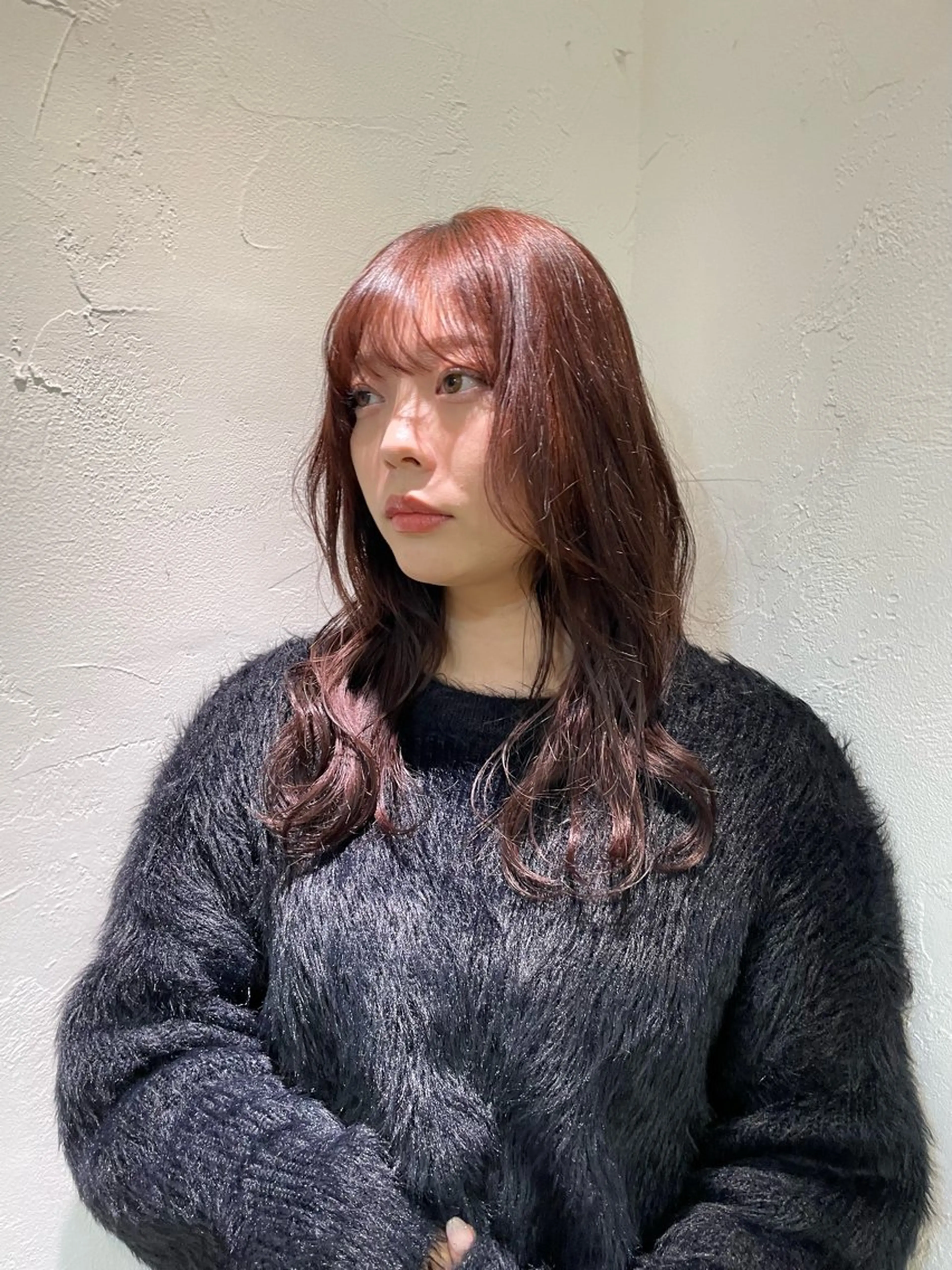 ミディアム カラー ヘアカラー トリートメント ケアパーマ/ケアブリ ーチdaisukeのヘアスタイル