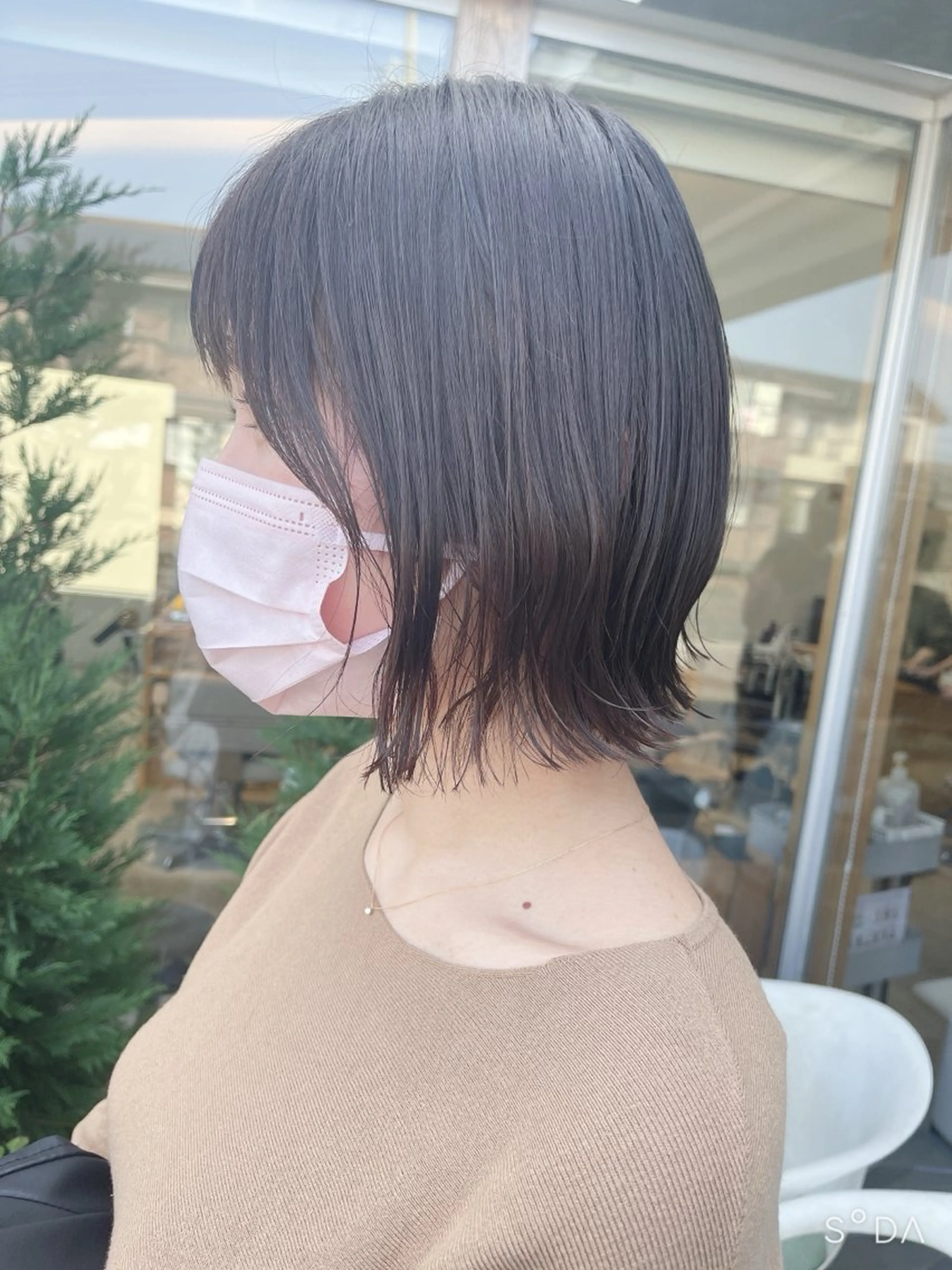 前髪カットの写真