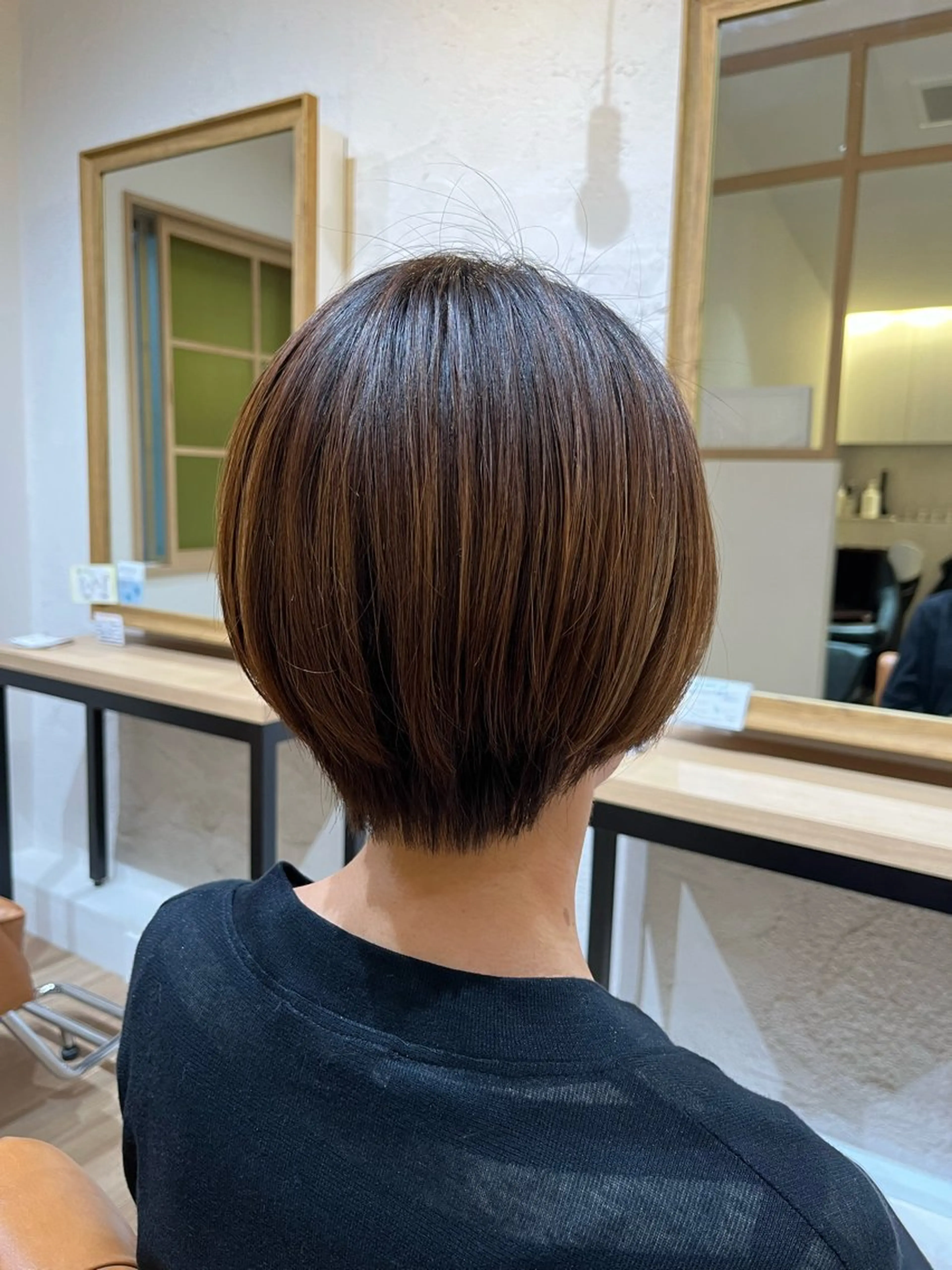 ショート 丸みショート ショートヘア bisou hair スガノ　カヤノのマツエク・マツパデザイン