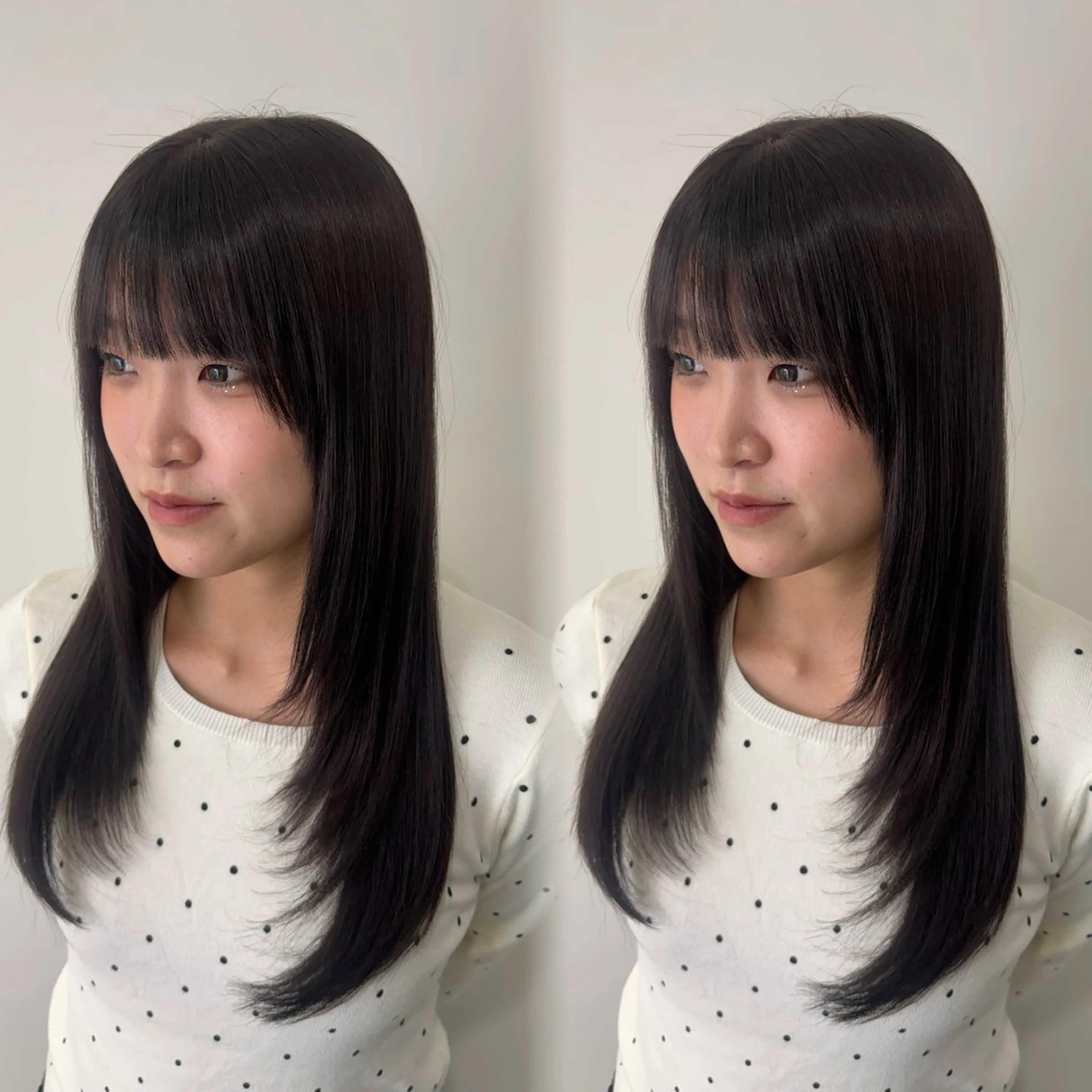 ロング カラー カット ヘアカラー Ash/ tomona𝜗𝜚のヘアスタイル