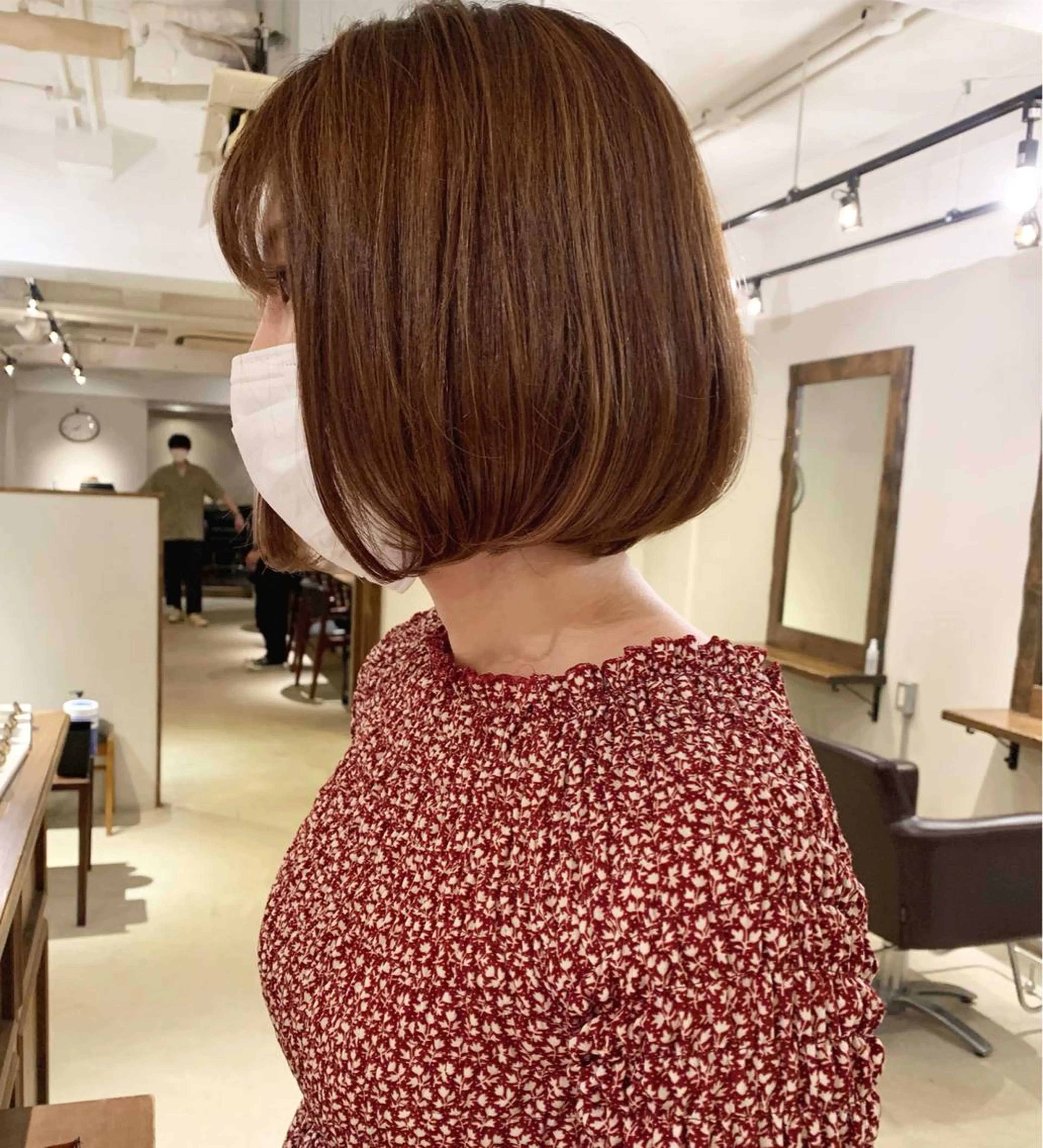 ミディアム カラー 透明感/オリーブ/ グレージュ/YUKAのヘアスタイル