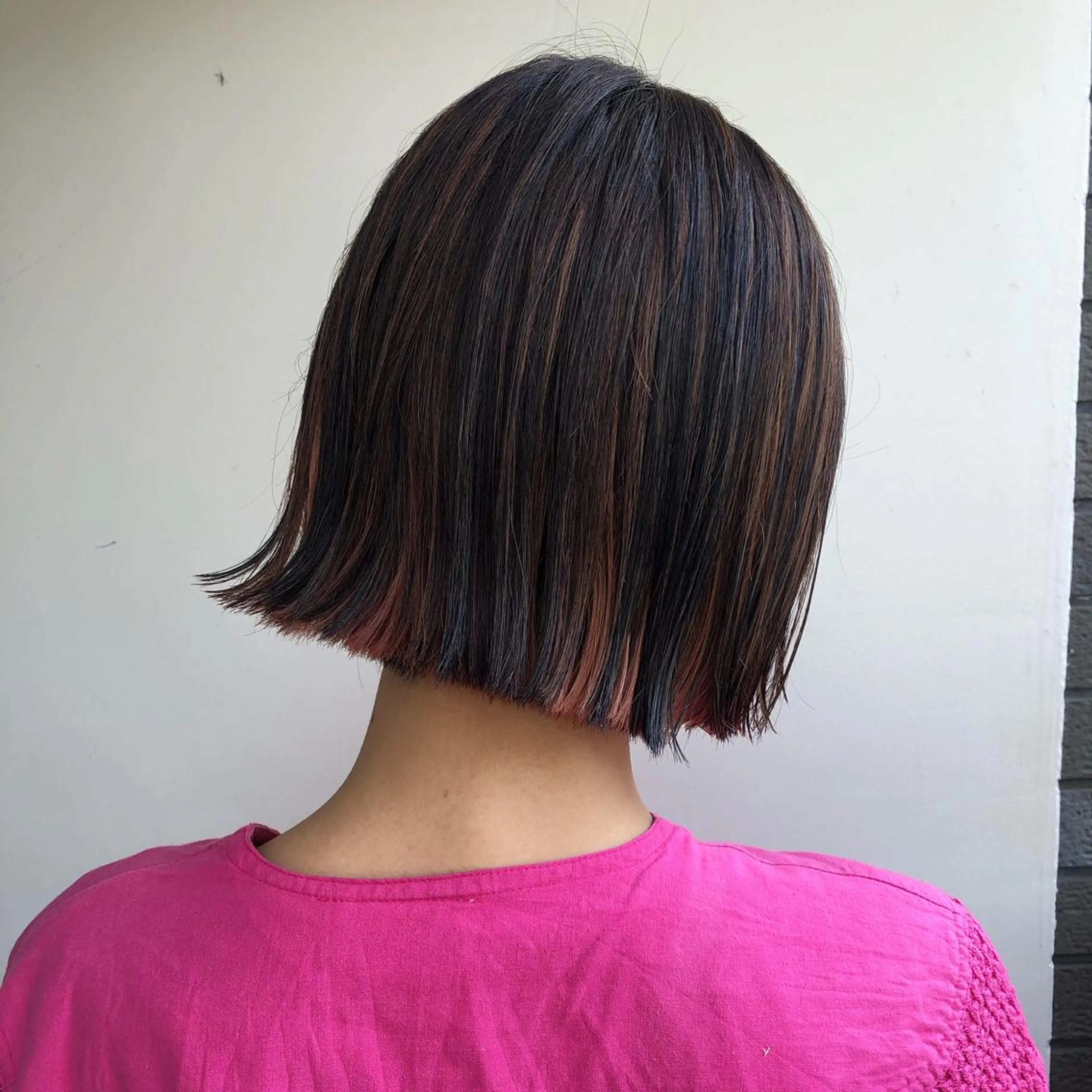 ショート カラー インナーカラー オレンジ ボブ spooopy所属・🕊大垣 めぐみ🕊のヘアスタイル