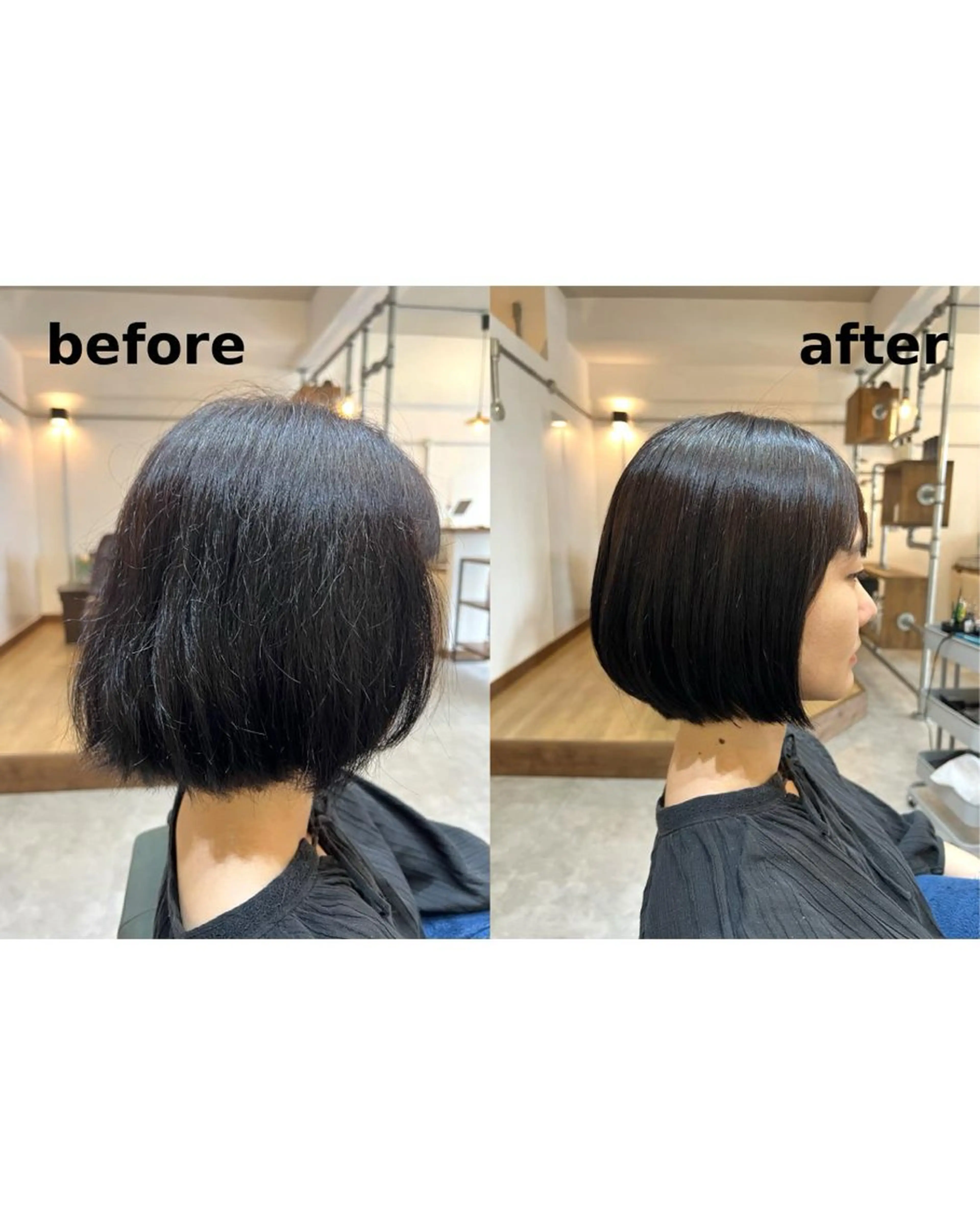 ミディアム Jyue-ru／北谷 /縮毛矯正/髪質改善のヘアスタイル