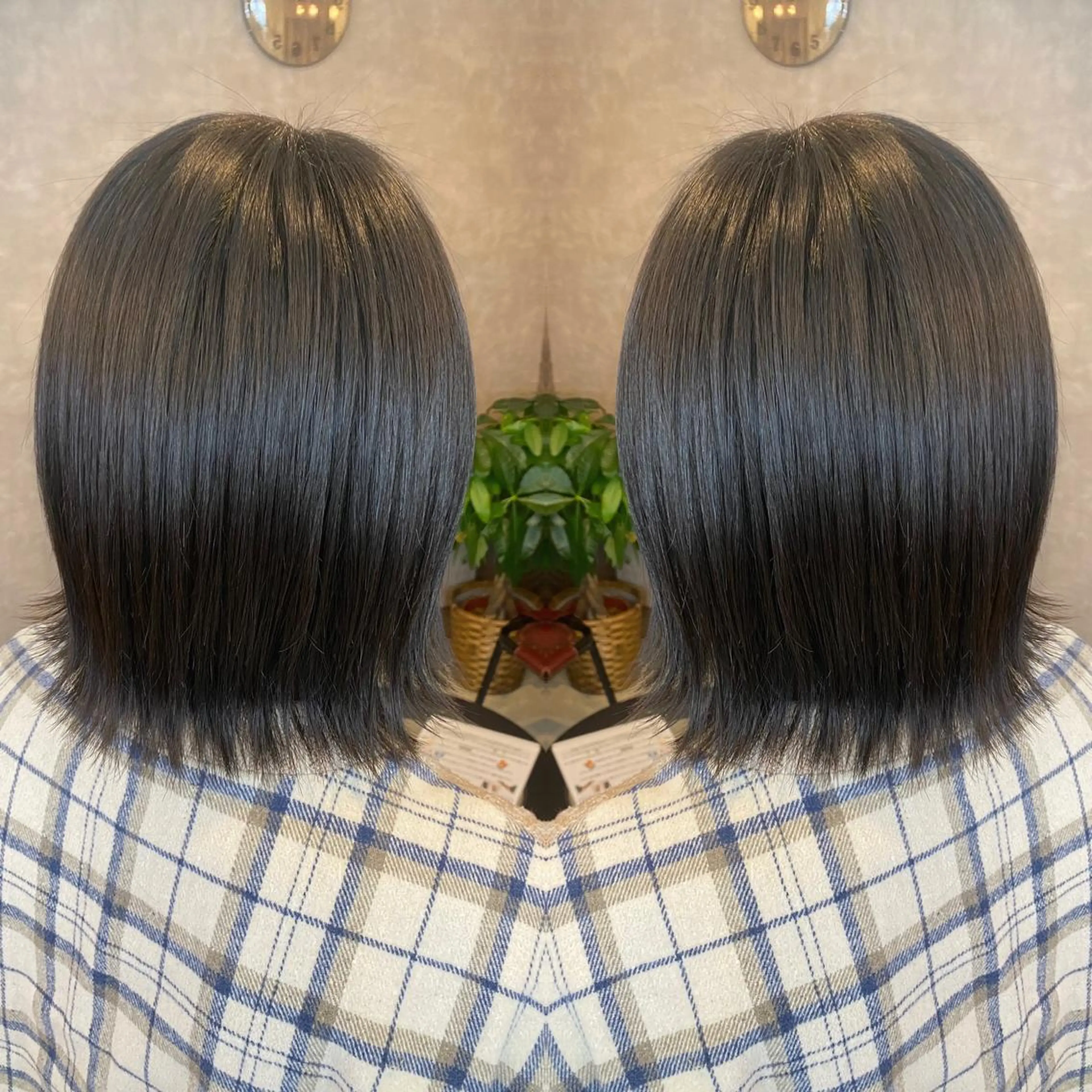 ミディアム カラー カット トリートメント tocca 💜石田愛結💜のヘアスタイル