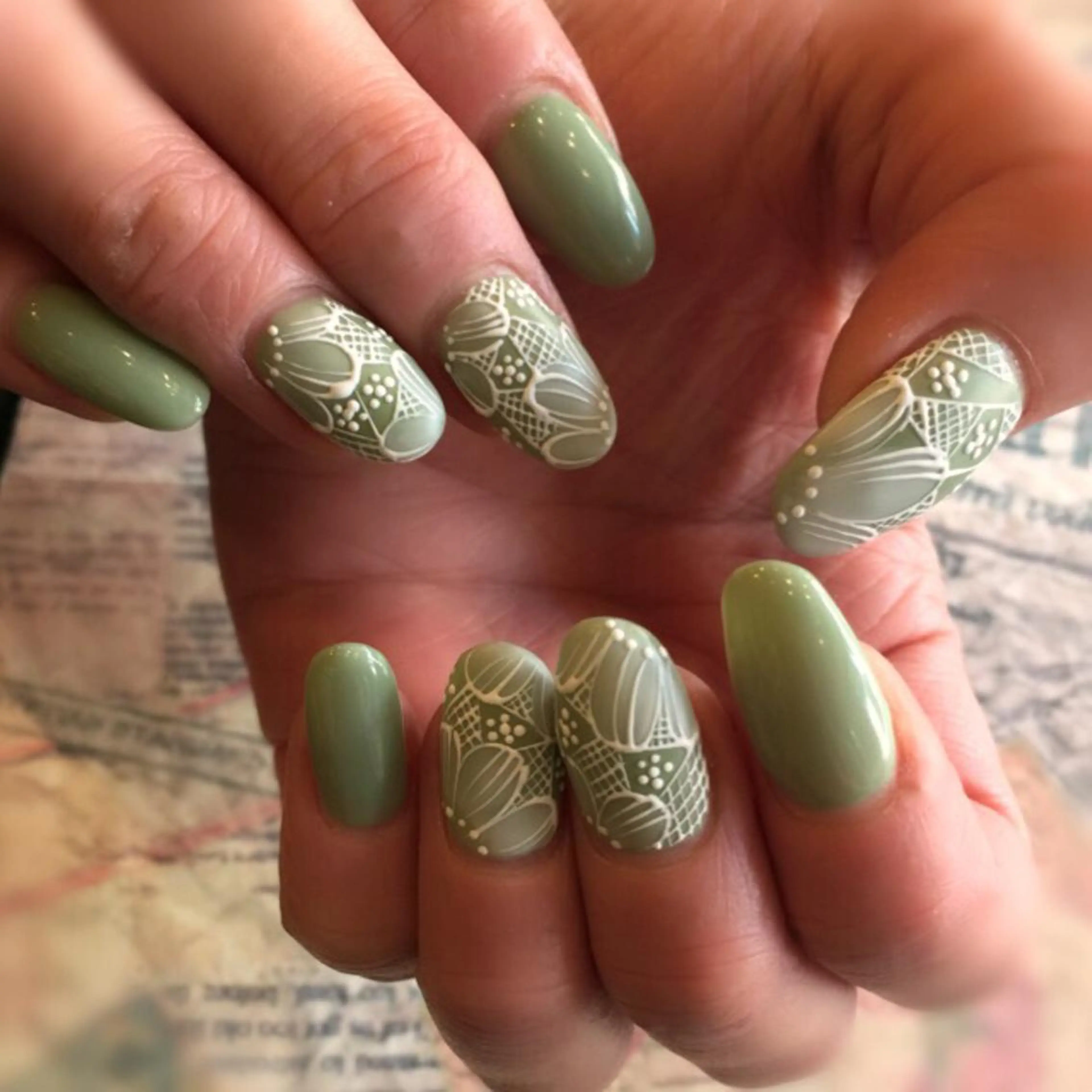 ネイル アートネイル レース YÜA-NAIL所属・YÜA NAILのネイルデザイン