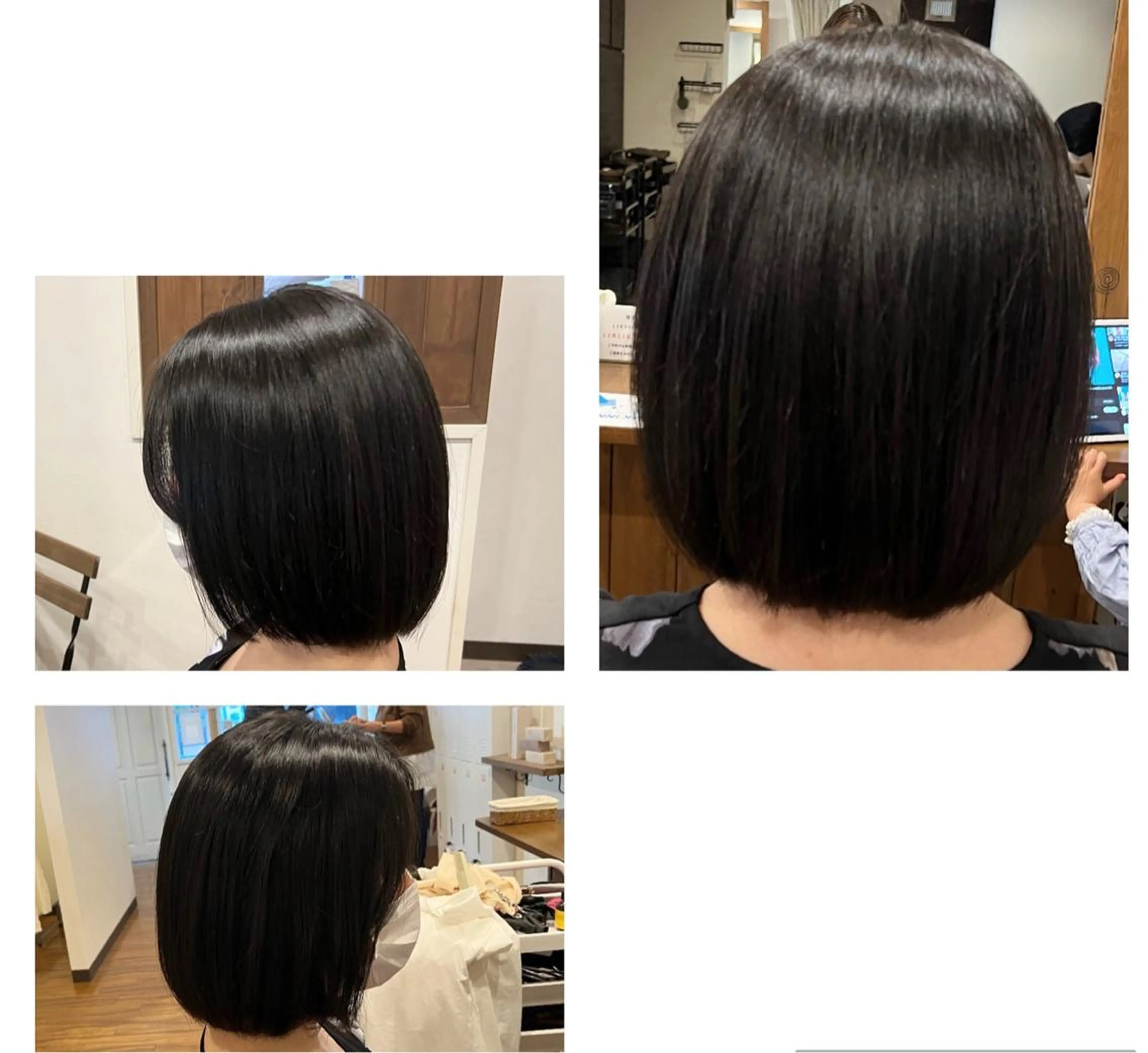 ミディアム ボブ 馬場 麻奈美のヘアスタイル