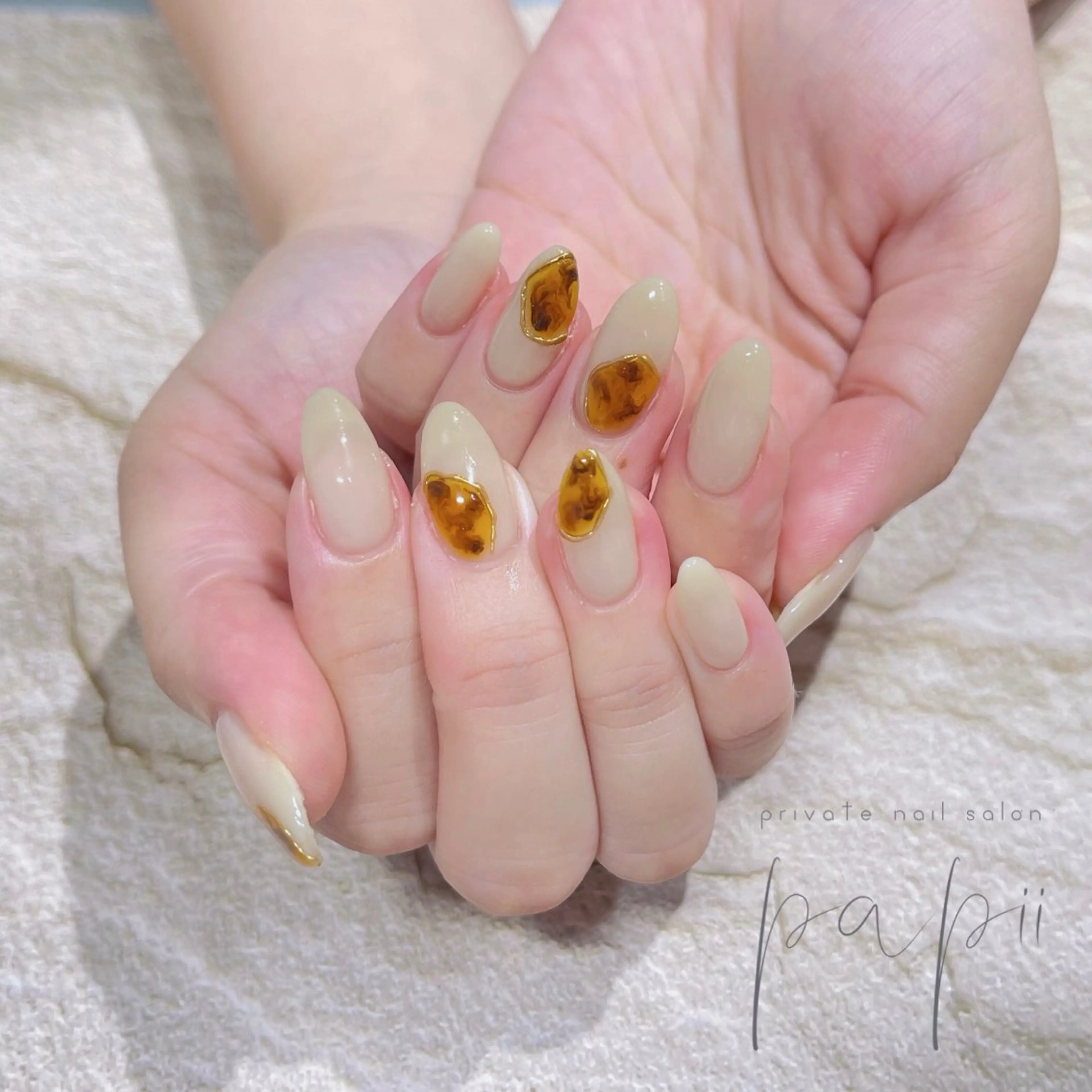 ネイル シンプルネイル ハンドネイル private nail salon papii所属・papii☆ kurodaのネイルデザイン