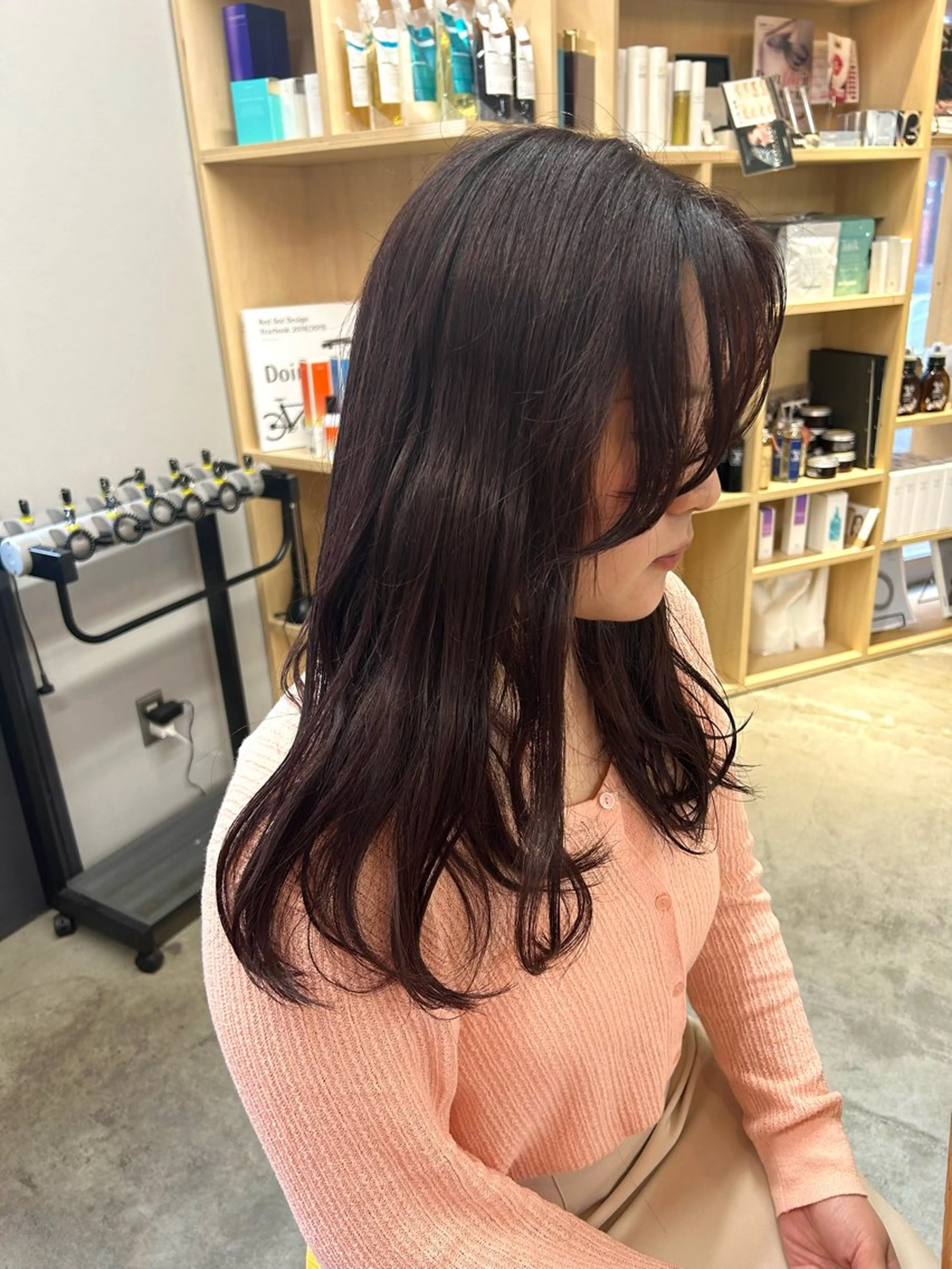 セミロング カラー ラベンダーカラー トリートメント カット ヘアカラー トリートメント ROCCOeast Rukaのヘアスタイル