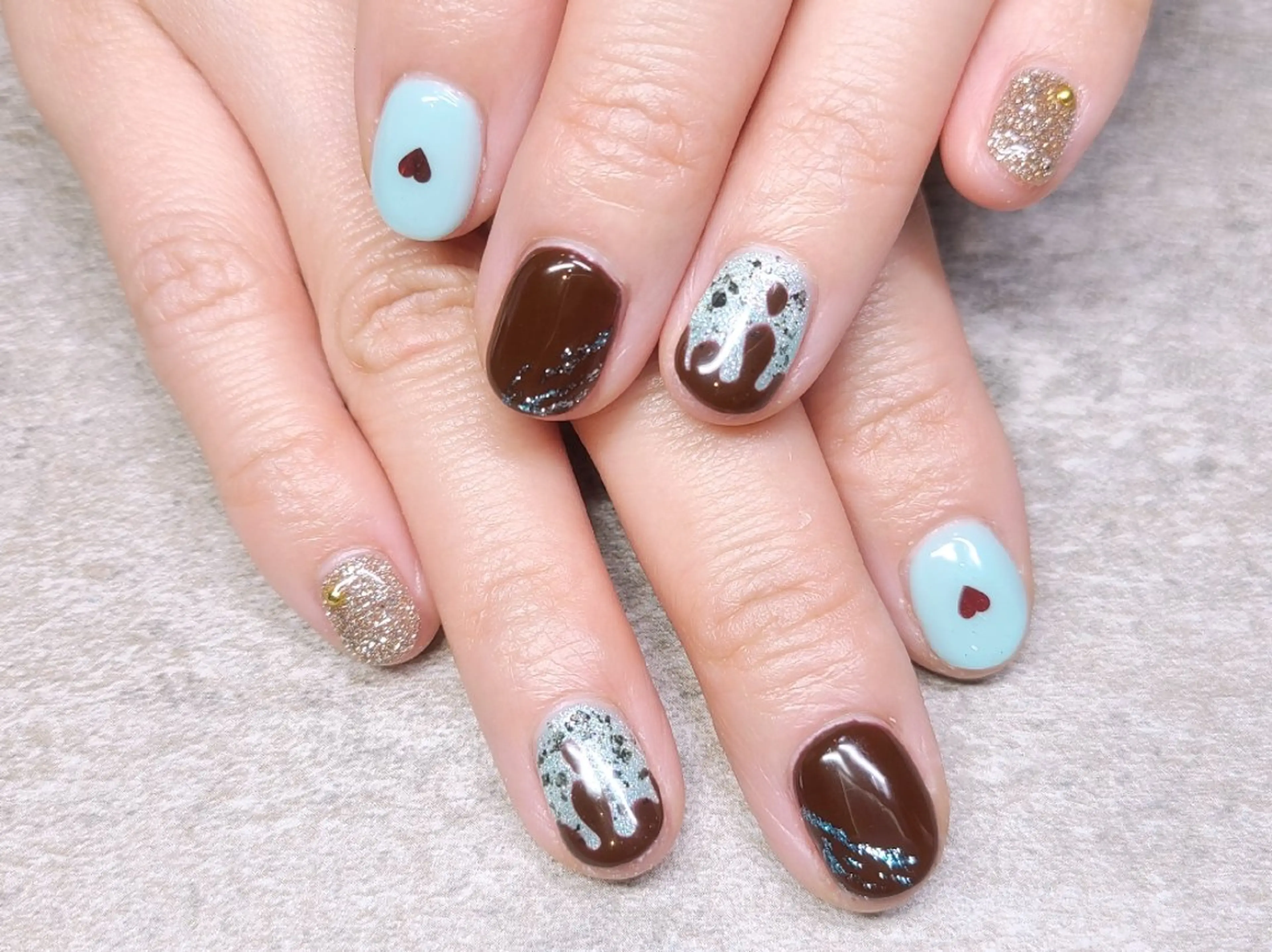 ネイル ハンドネイル Coquille ネイル　ハセガワのネイルデザイン