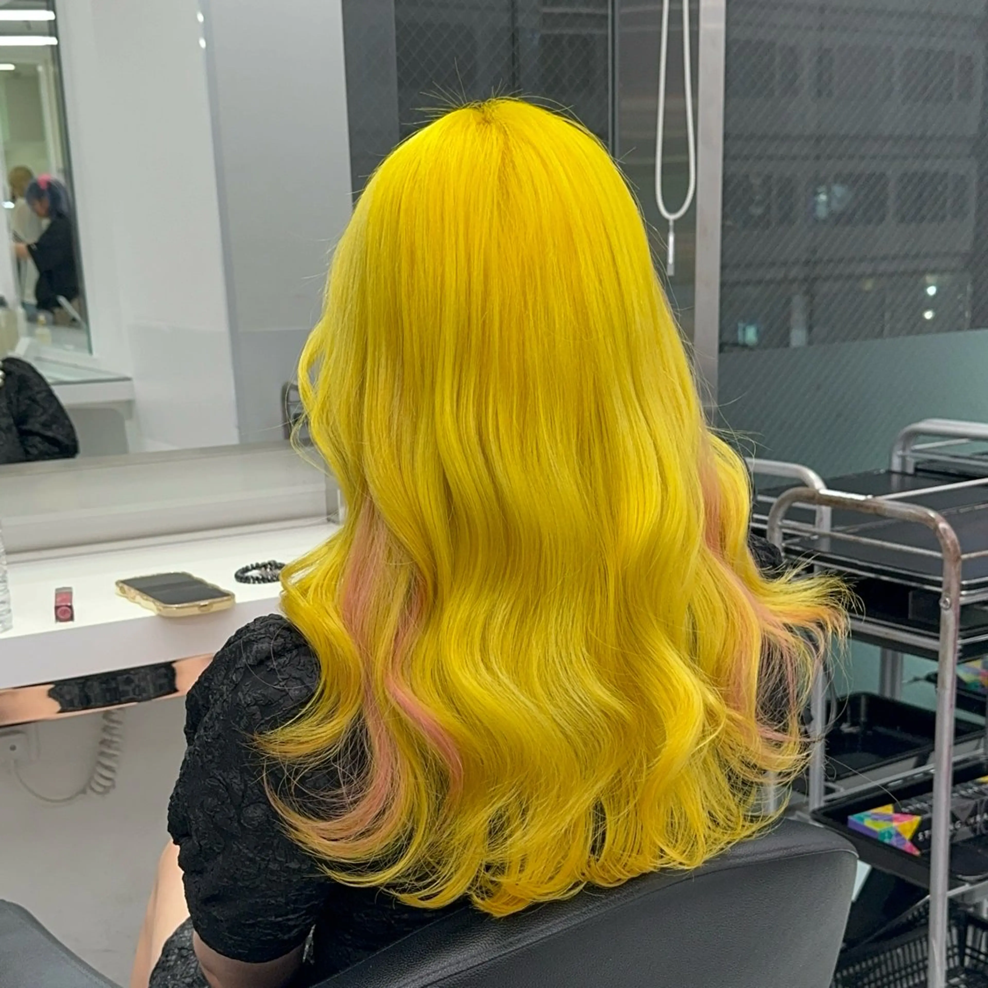 ロング カラー ヘアアレンジ ヘアカラー トリートメント ヘッドスパ ヘアセット ハイトーン艶カラー 🤍ゆうひのヘアスタイル