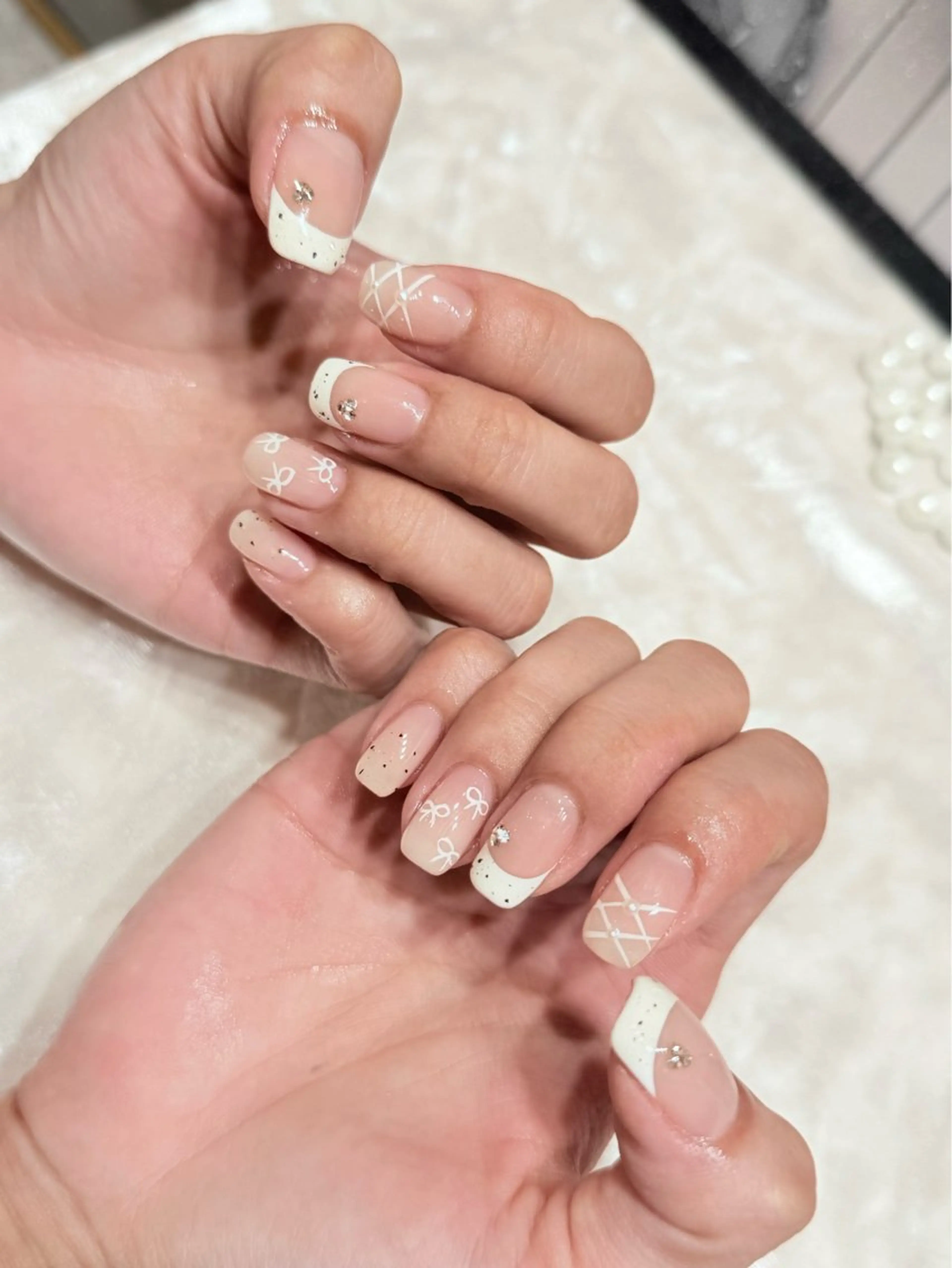 ネイル アートネイル フットネイル ジェルネイル ハート マグネットネイル Babarla Nailのネイルデザイン