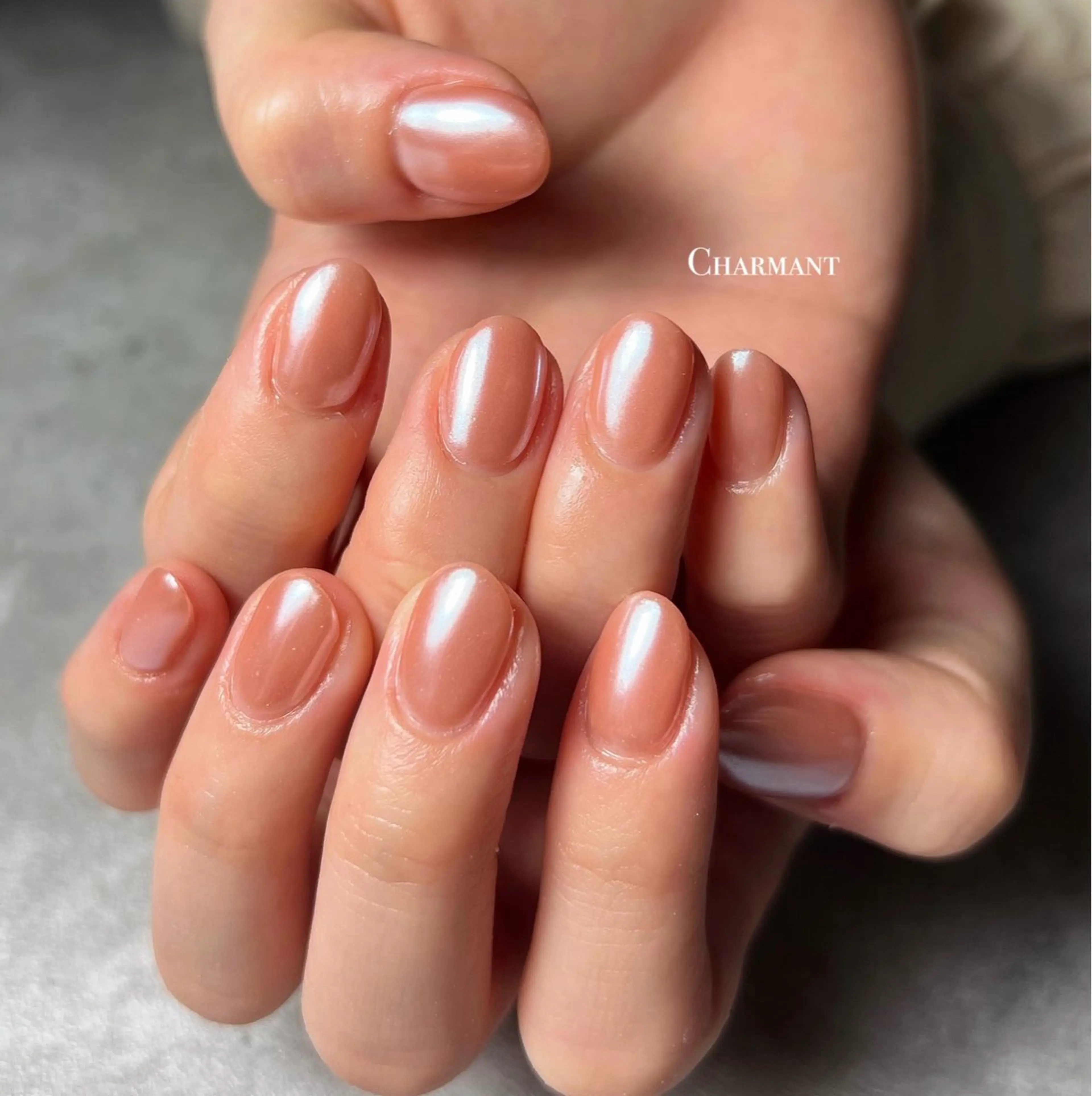 ネイル オーロラネイル ハンドネイル Minako 【Charmant】のネイルデザイン
