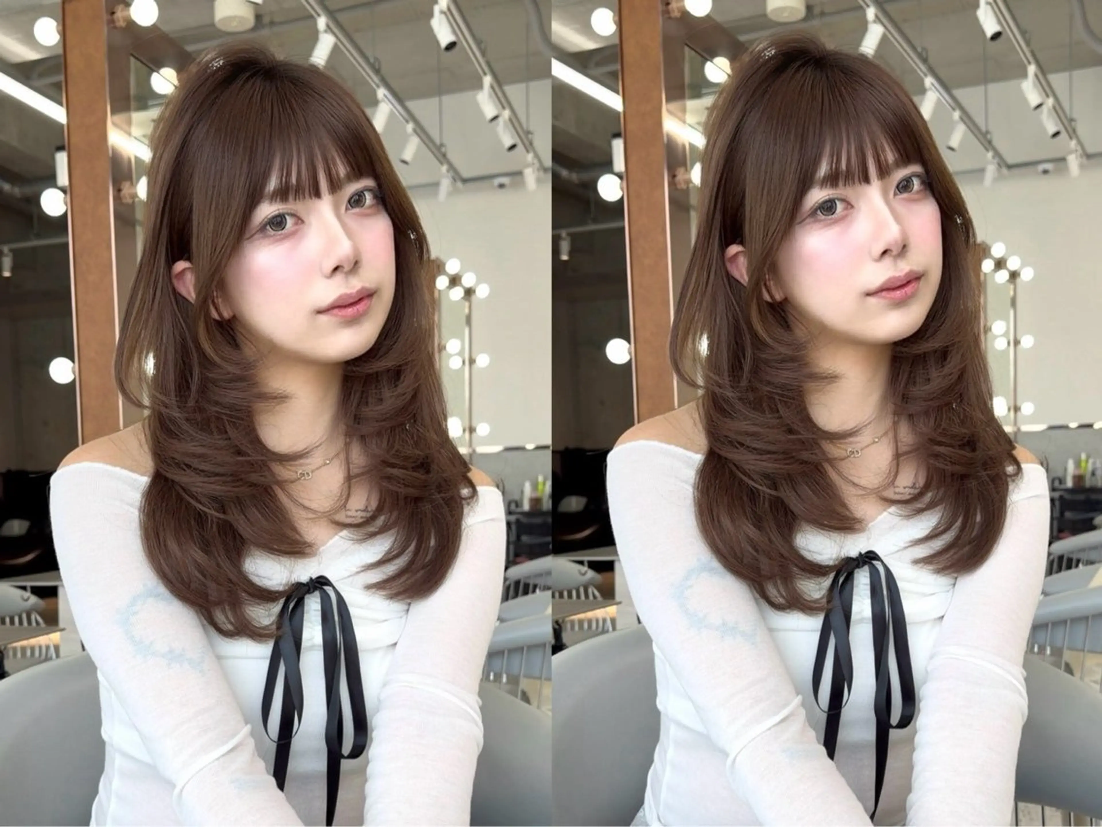 ロング レイヤーカット カット ヘアカラー 🎀透明感カラー shizuka🎀のヘアスタイル