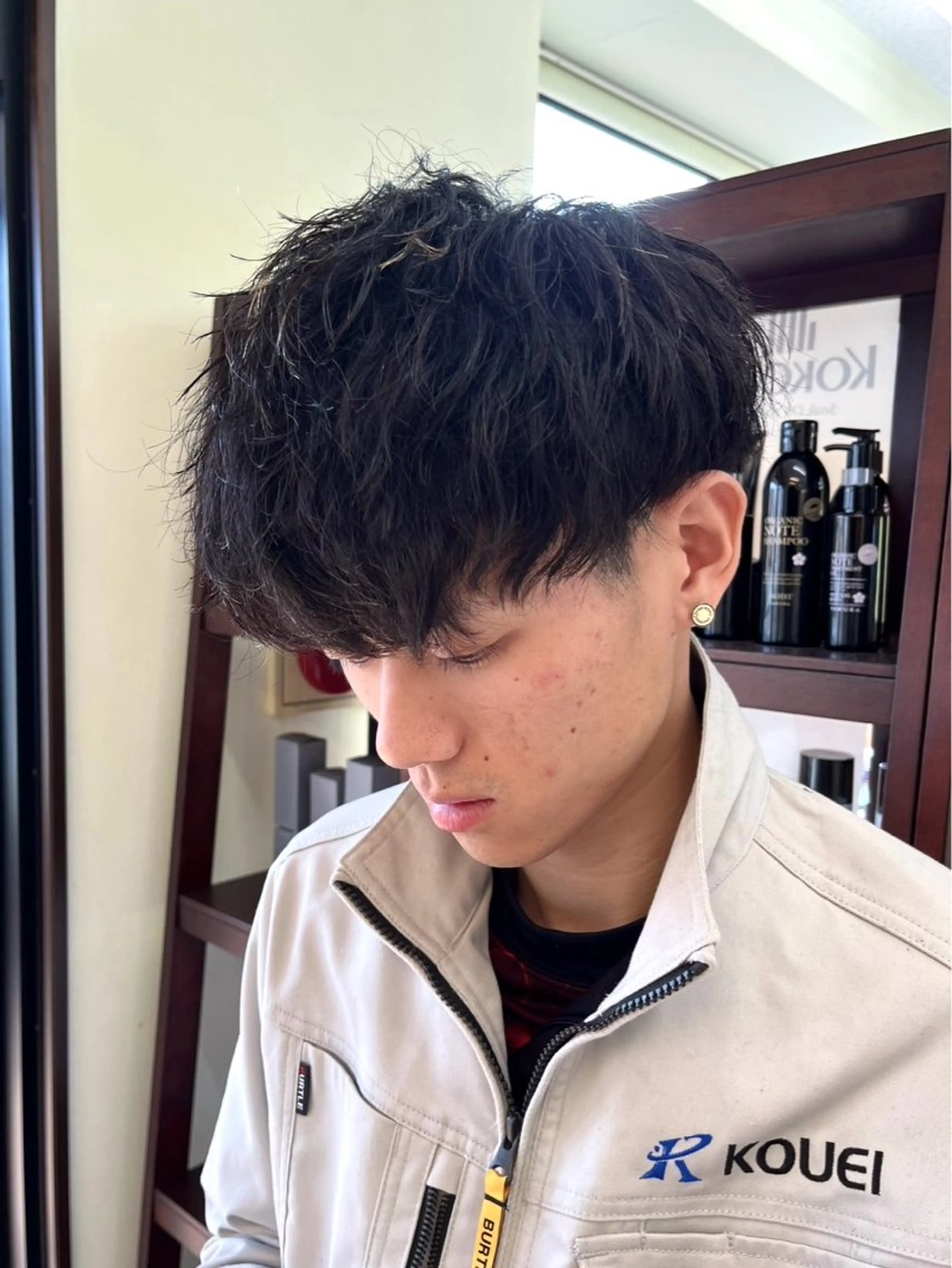 ショート パーマ メンズ メンズパーマ ツイストスパイラルパーマ スパイラルパーマ BALANCE.／ 樋口智士のヘアスタイル