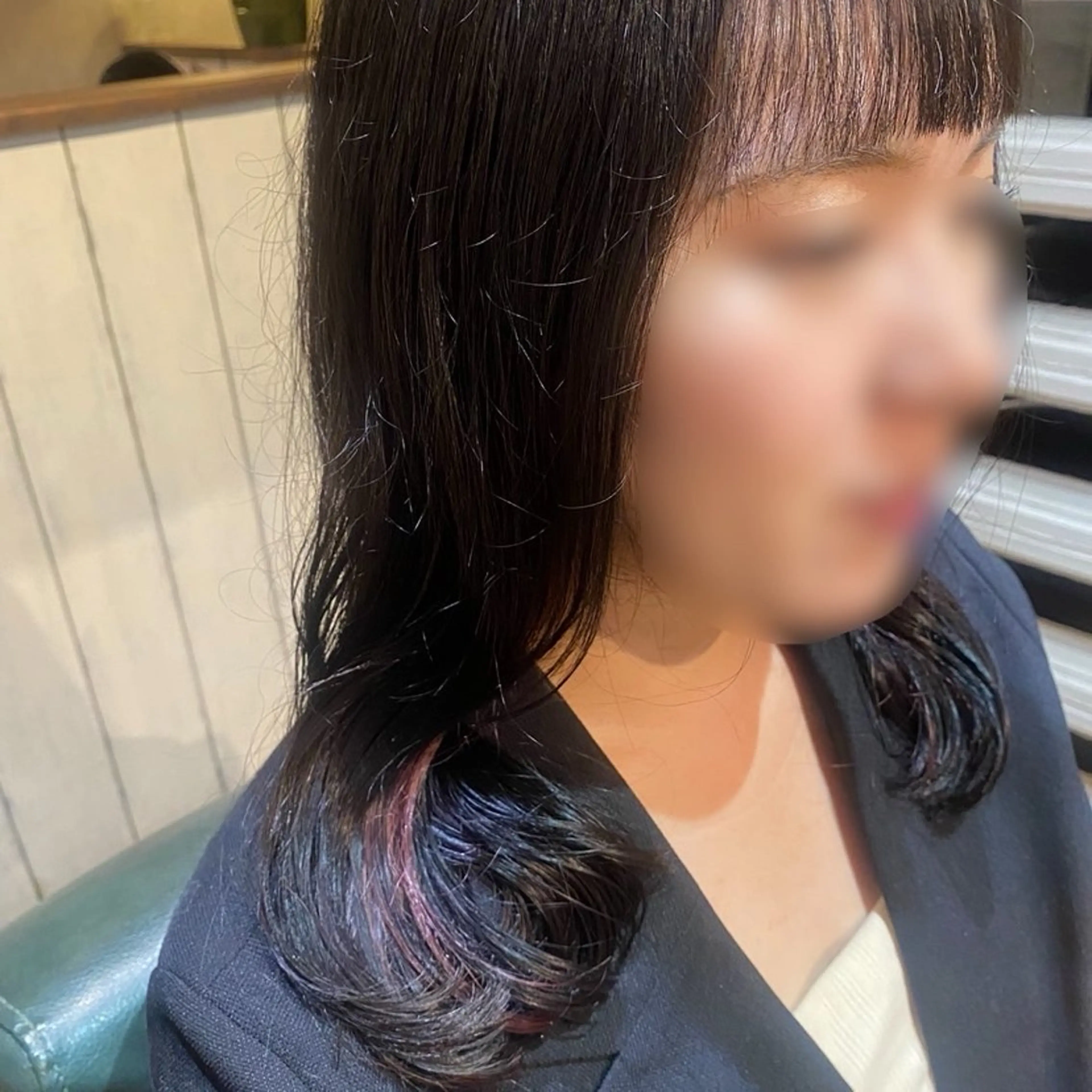 セミロング オン眉 井上 彩花のヘアスタイル