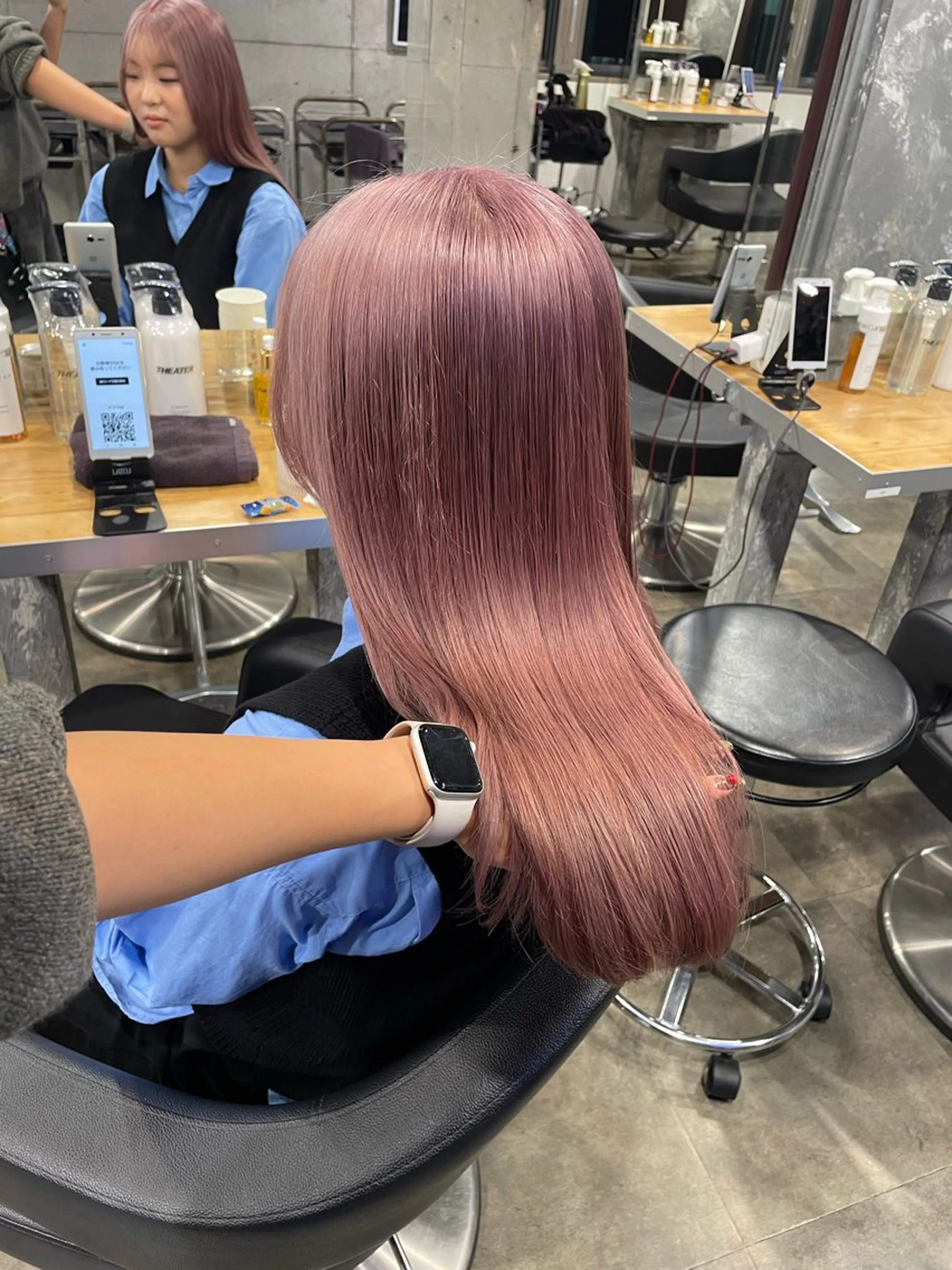 ロング カラー ヘアカラー ハイトーン 横浜💞ミオのヘアスタイル