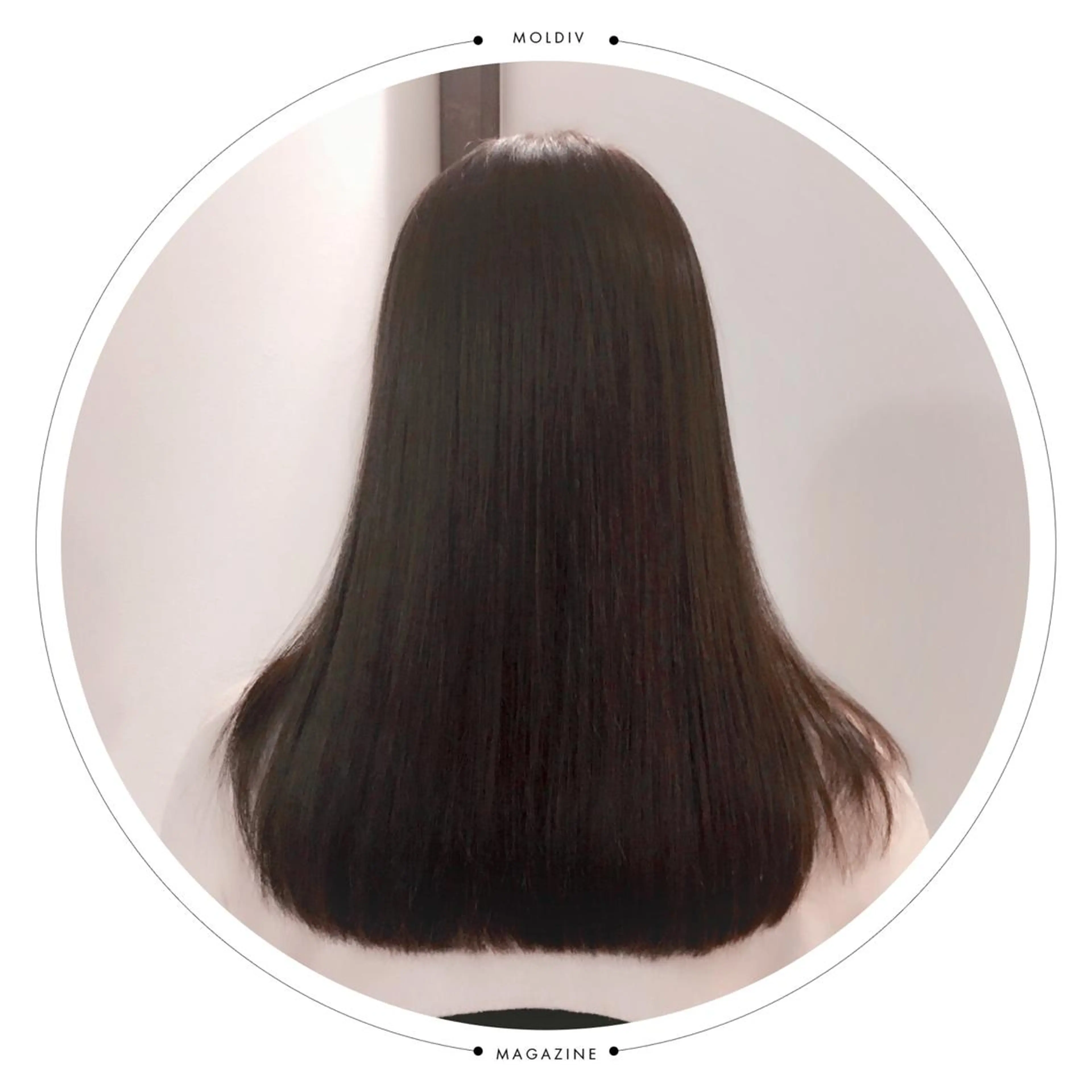 セミロング カラー ネイビーカラー 縮毛矯正 トリートメント ✨縮毛矯正✨髪質改善 ナカシマ ユミのヘアスタイル