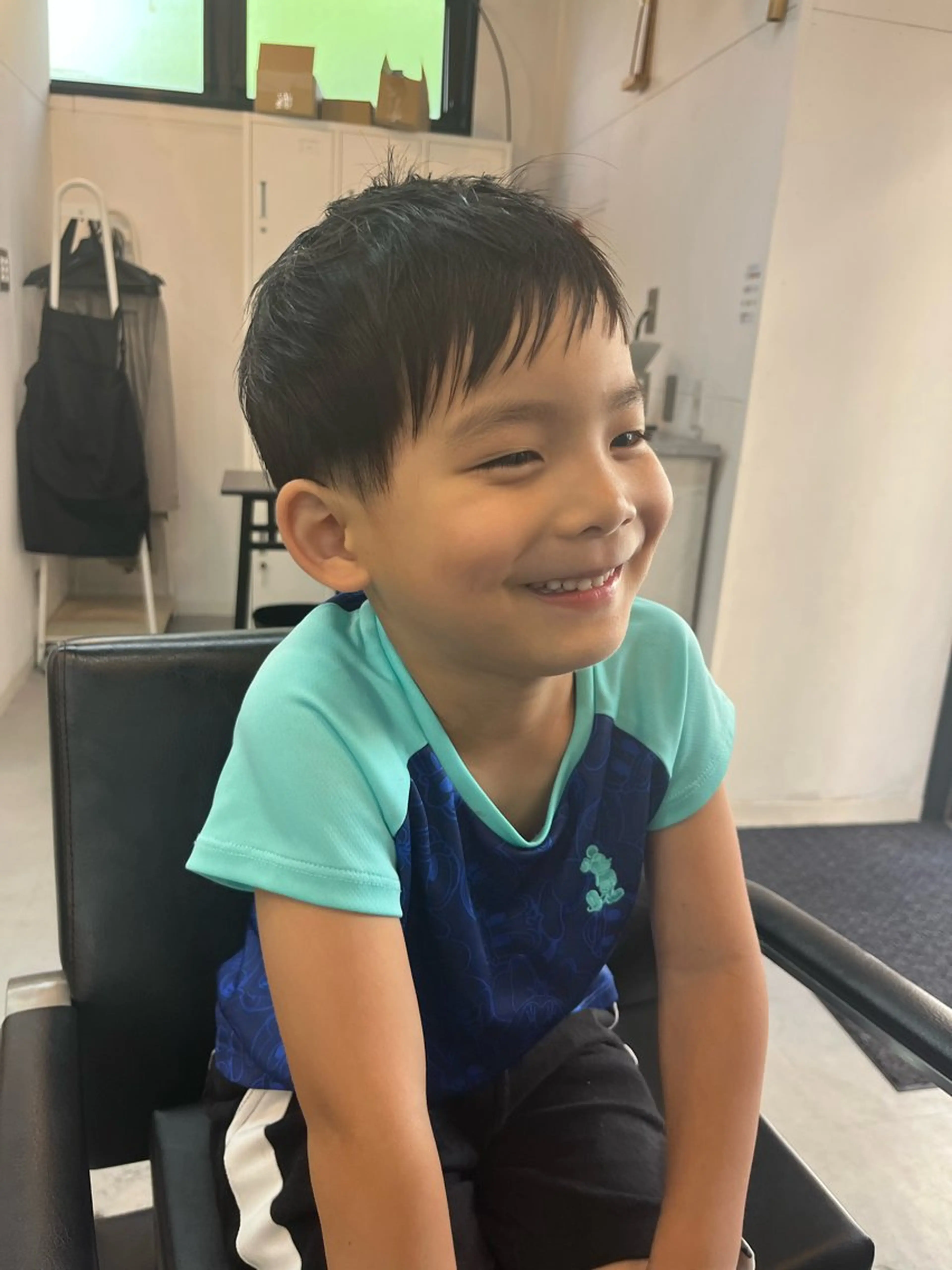 メンズ キッズ sai x所属・奥秋 理紗　sai xのヘアスタイル