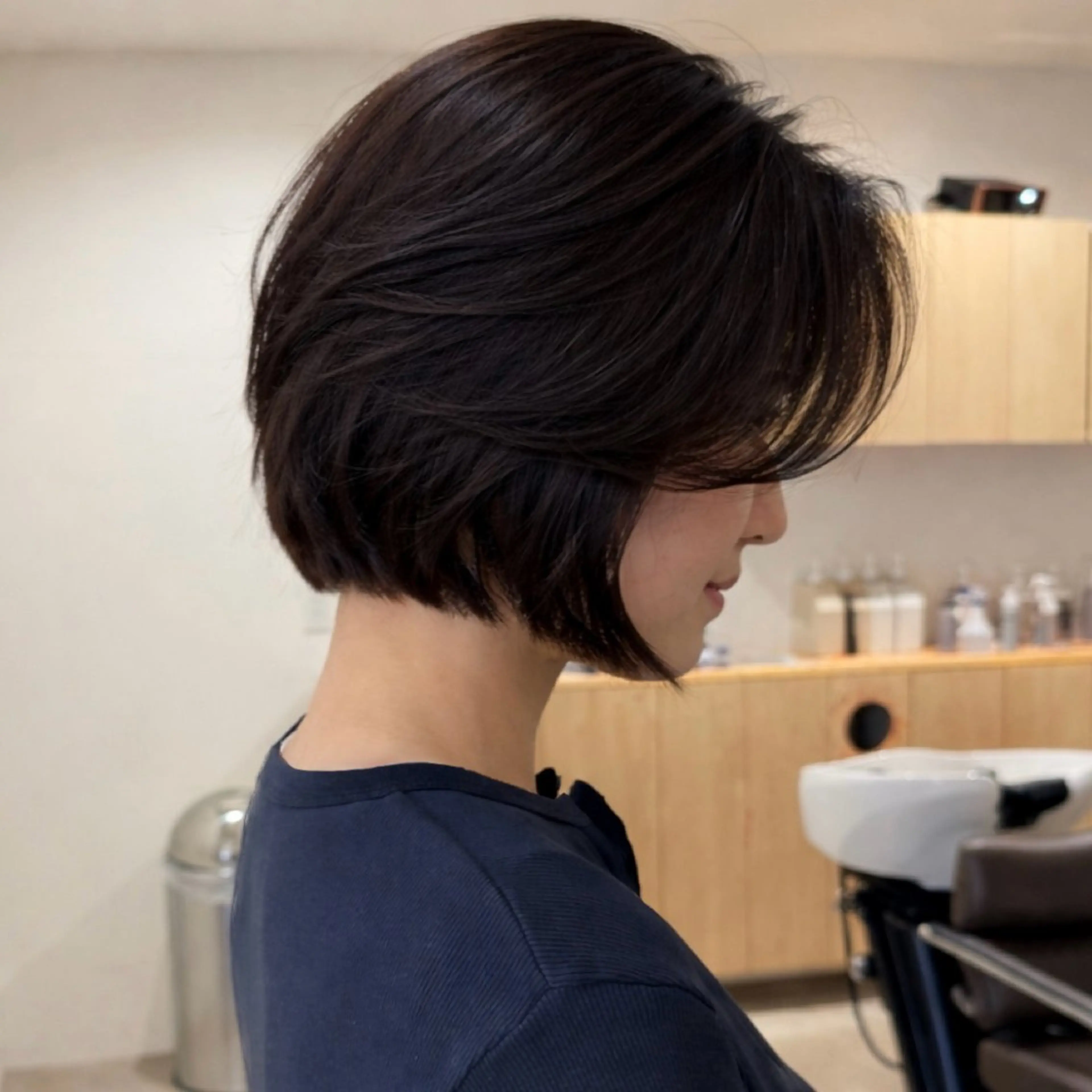 ショート ボブ カット RikO *. レイヤー/パーマのヘアスタイル