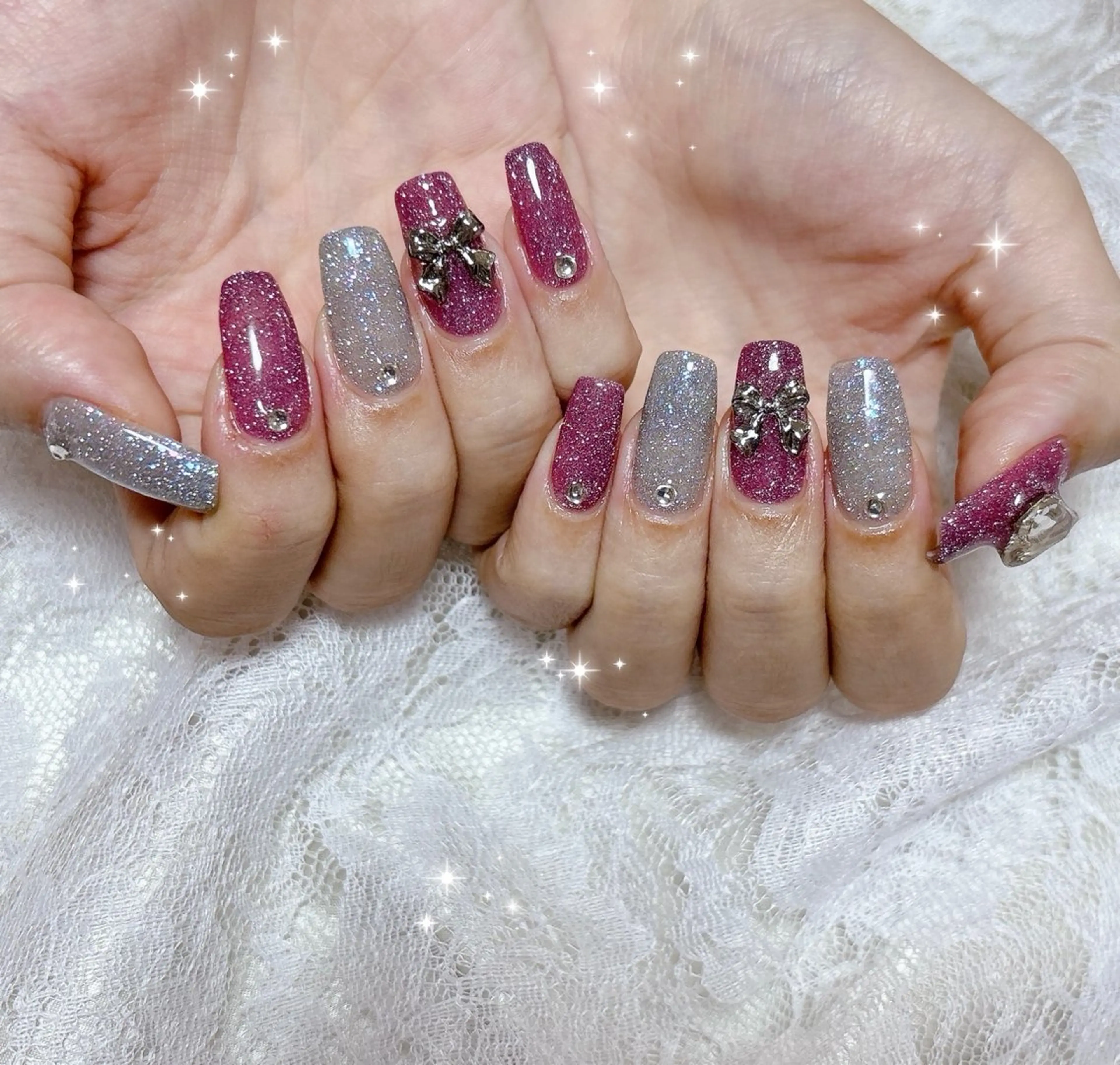 ネイル フラッシュネイル ハンドネイル FLARE NAIL フレアネイルのネイルデザイン