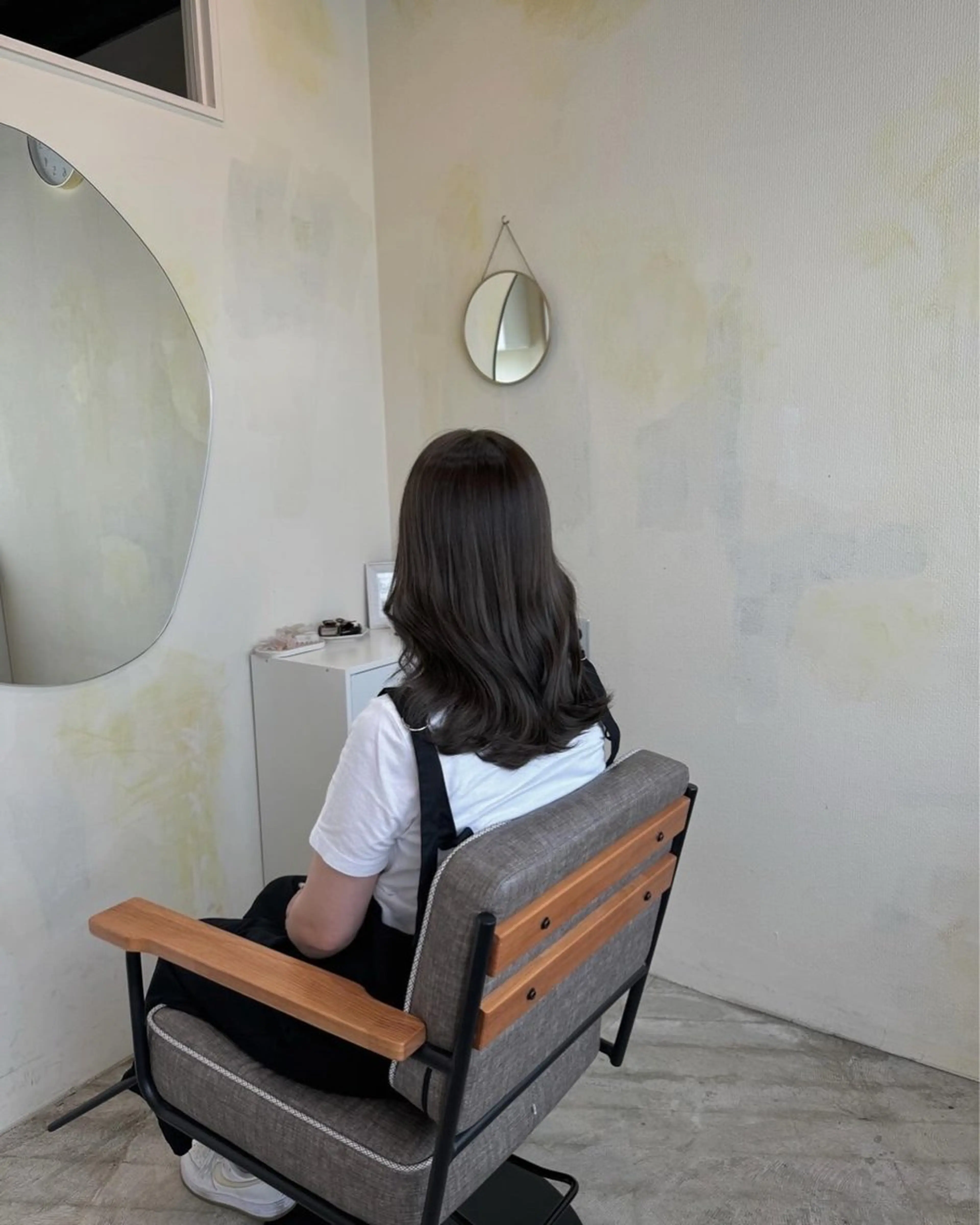 セミロング R-5 shonandai所属・🍋透け感カラー🍃 オリーブ🍐Kahoのヘアスタイル