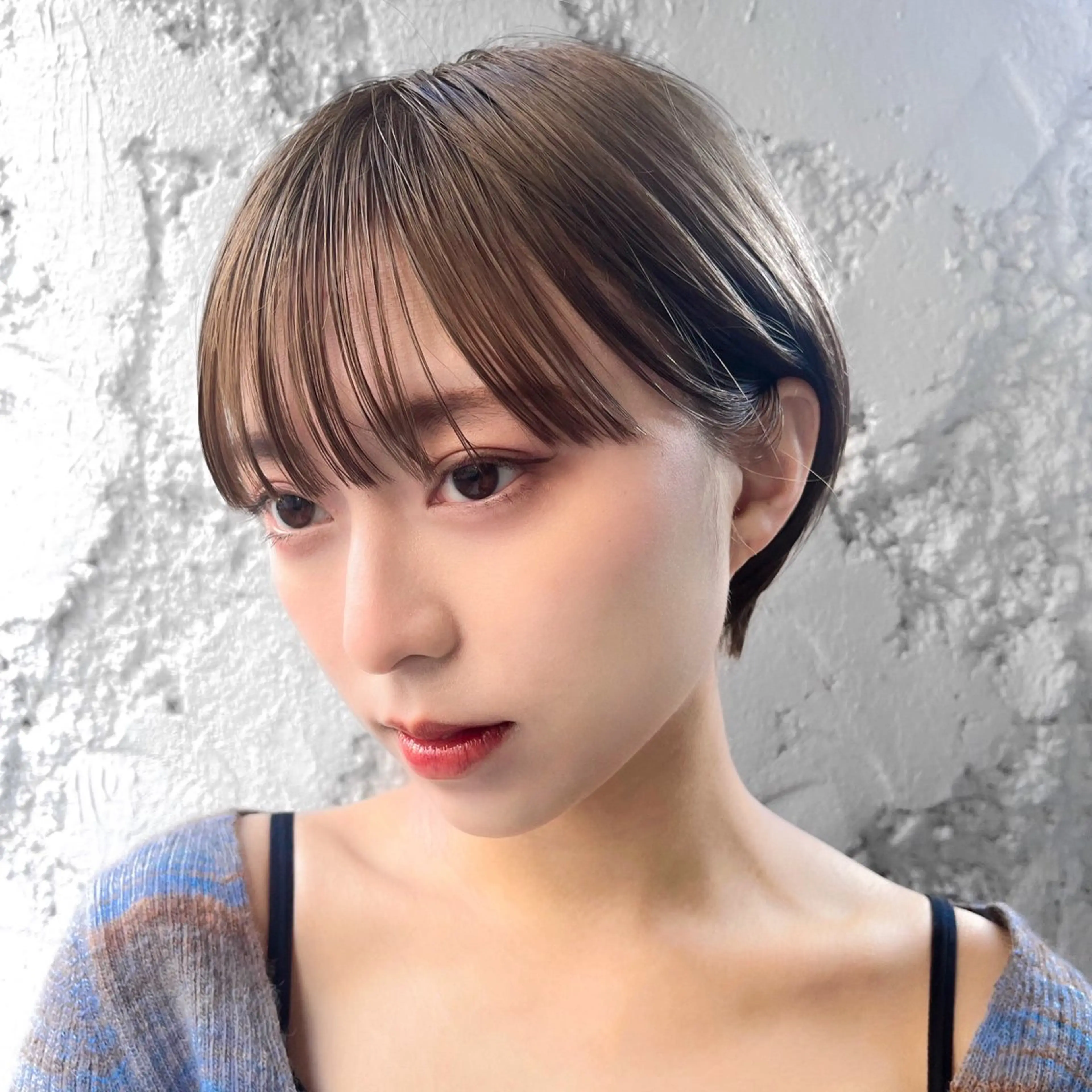 ショート カラー ショートヘア 小顔カット ショートヘア特化 岡安優太のヘアスタイル