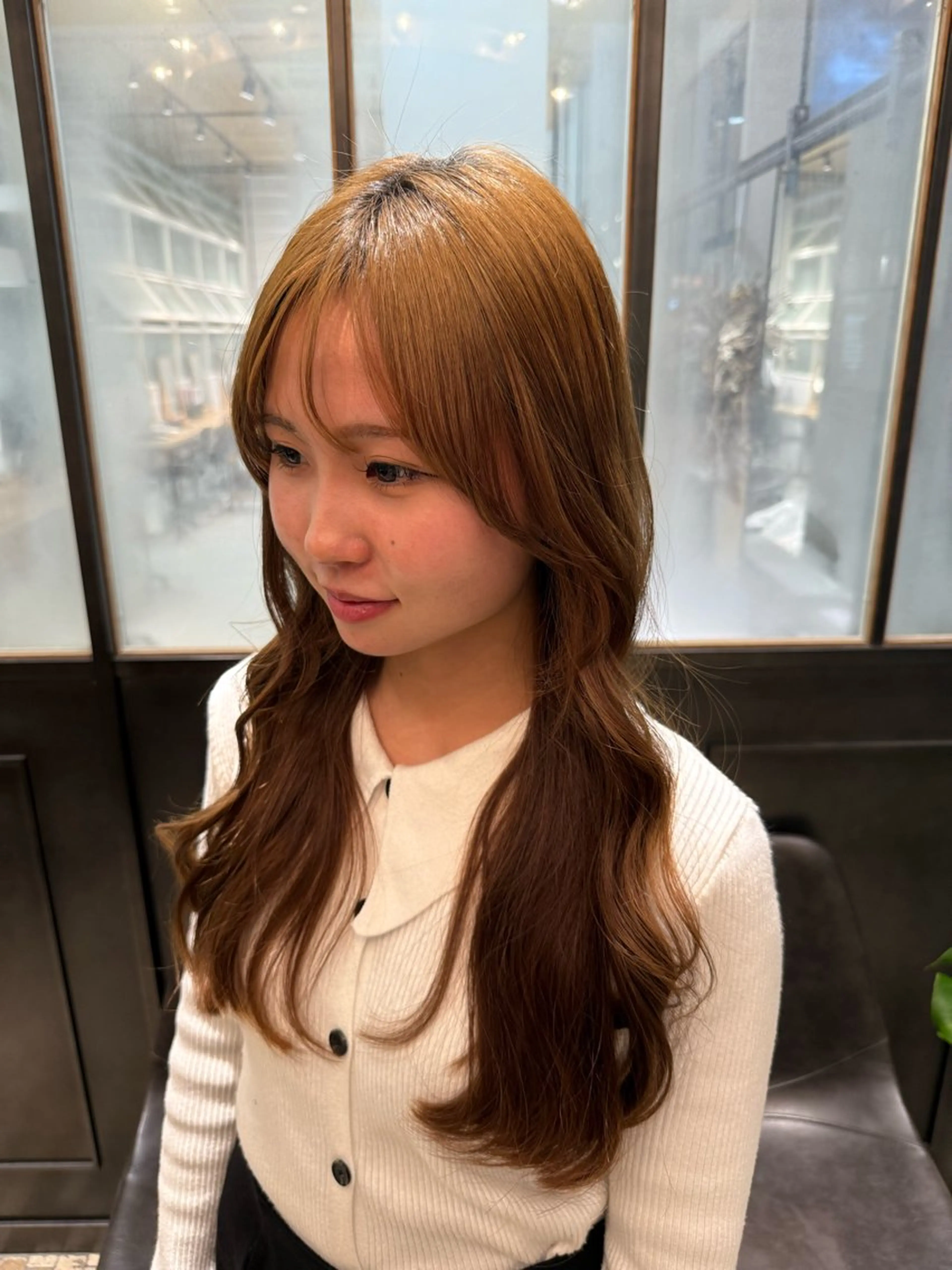 ロング カット ヘアカラー レイヤーカット /momocaのヘアスタイル