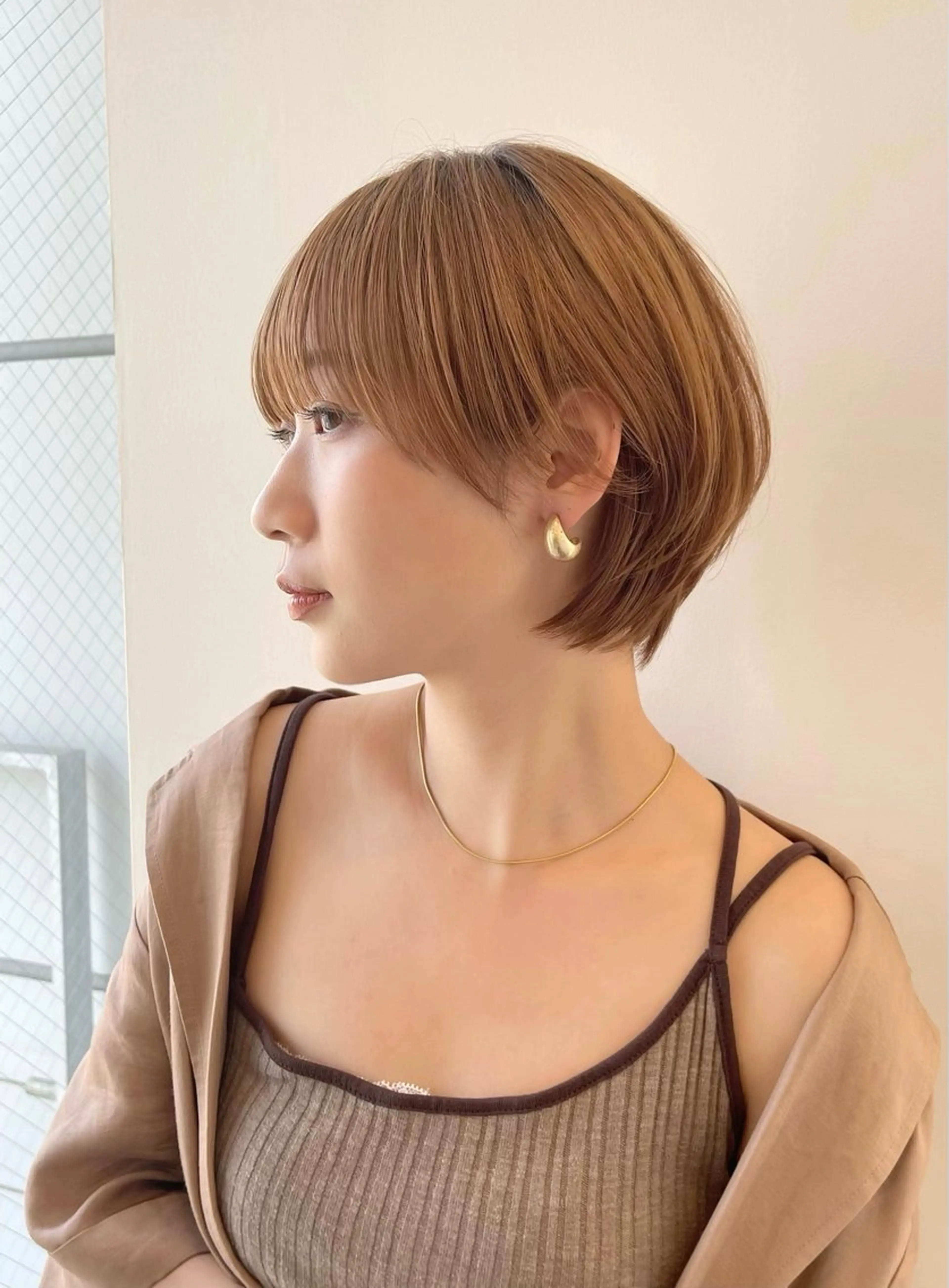 ショート 丸みショート イエローカラー 韓国風ヘア ショートヘア カット ヘアカラー トリートメント ショート・ボブ特化 mahoのその他イメージ