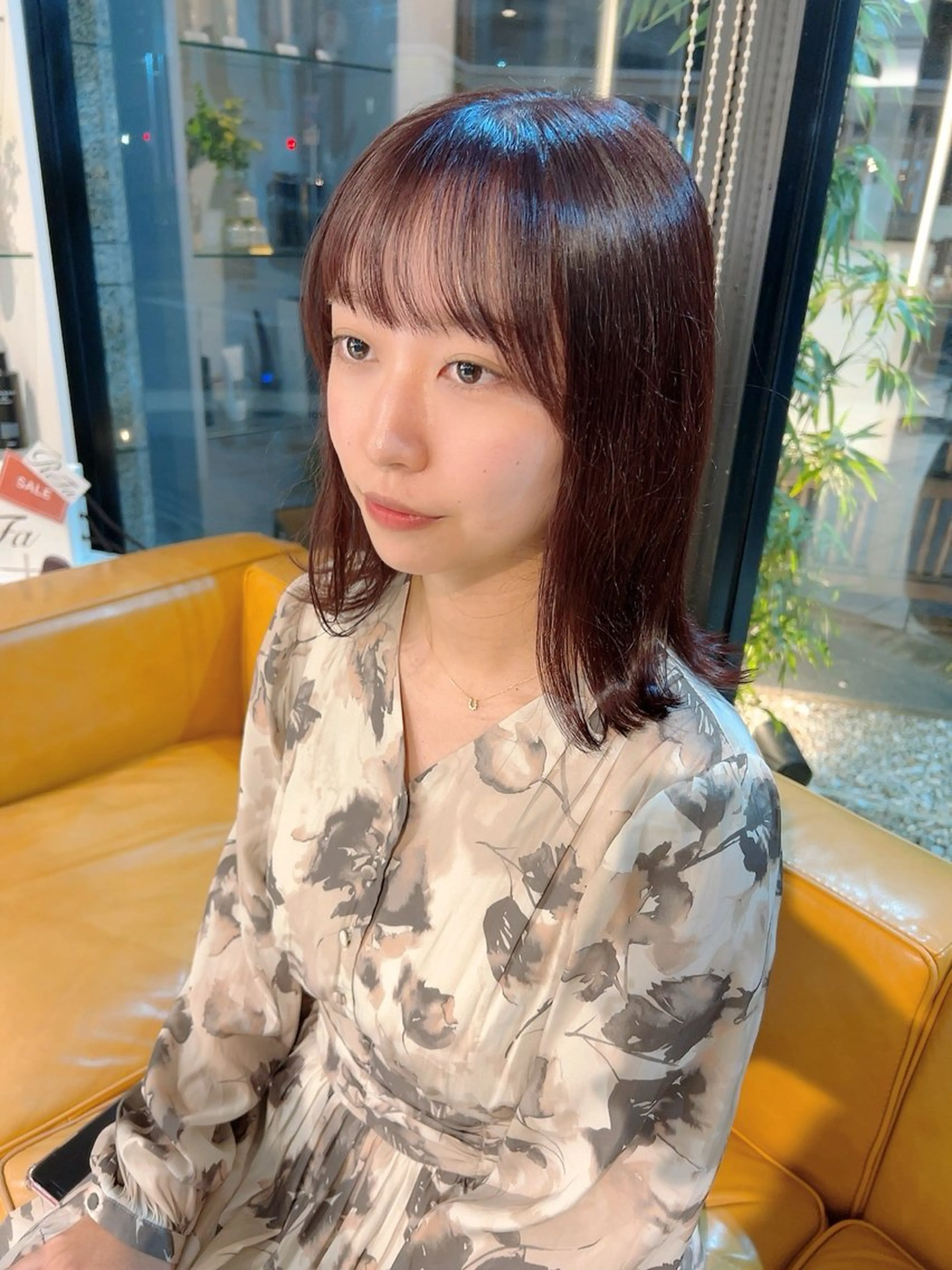 ミディアム カラー 山田勇真 ボブ/縮毛矯正/金山のヘアスタイル