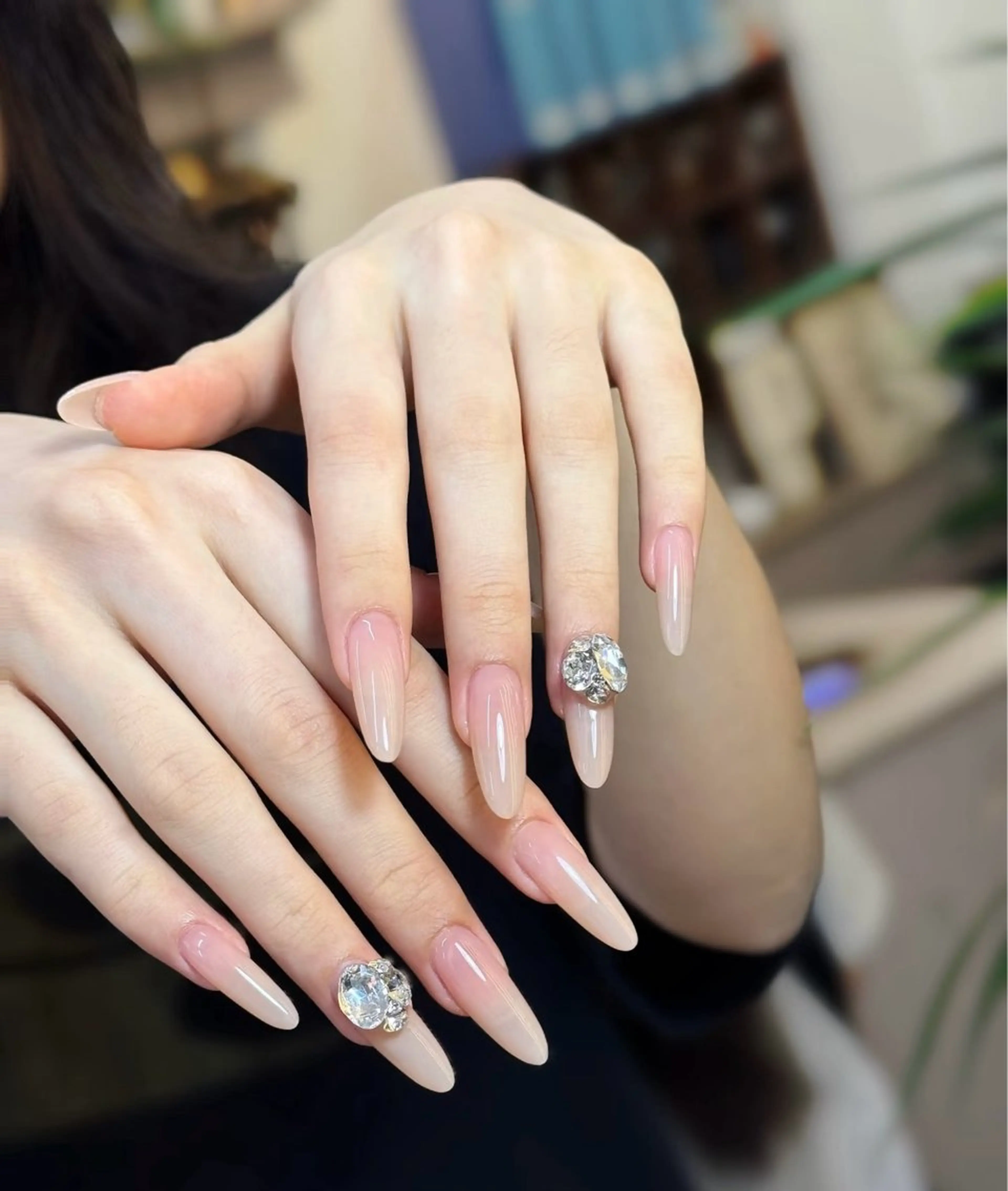 【チップ】練習★長さだし✖️ワンカラorフラッシュ☆ジェルオフ＋550円の写真