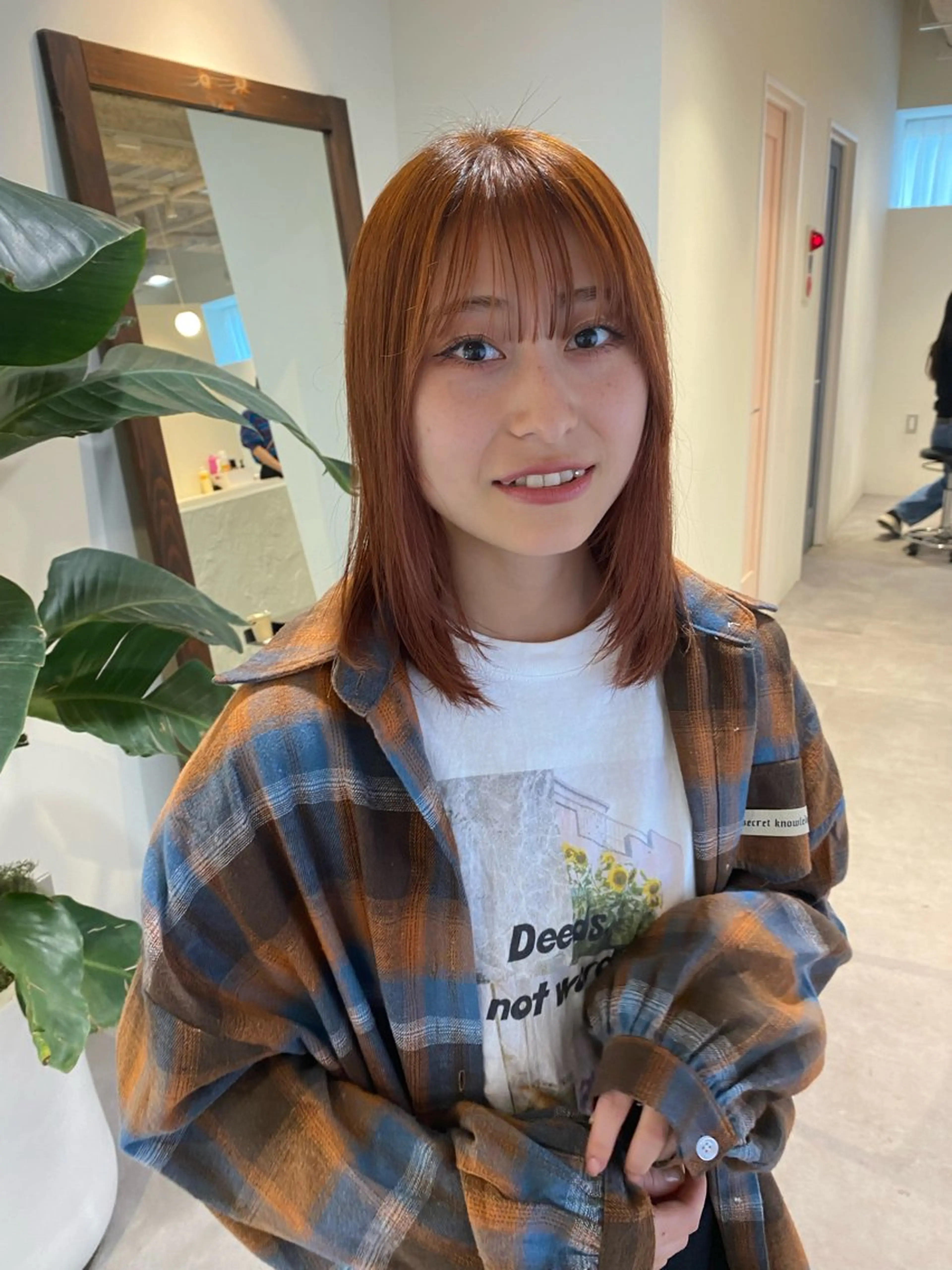 ミディアム カラー 当日予約大歓迎💗 依田瑞希のヘアスタイル