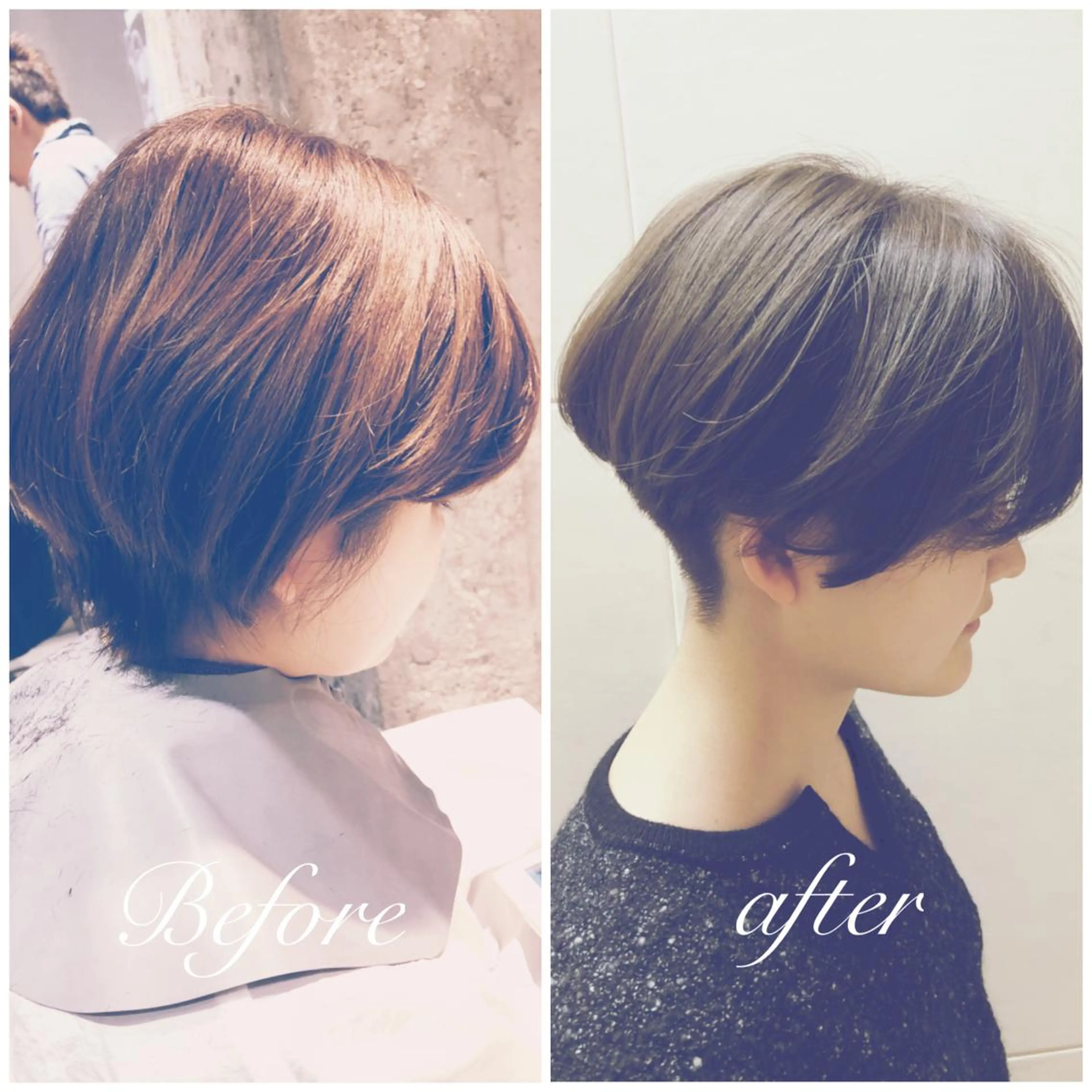 ショート ショートヘア カット トリートメント 髪質改善🌈縮毛矯正 荻原　達矢のヘアスタイル