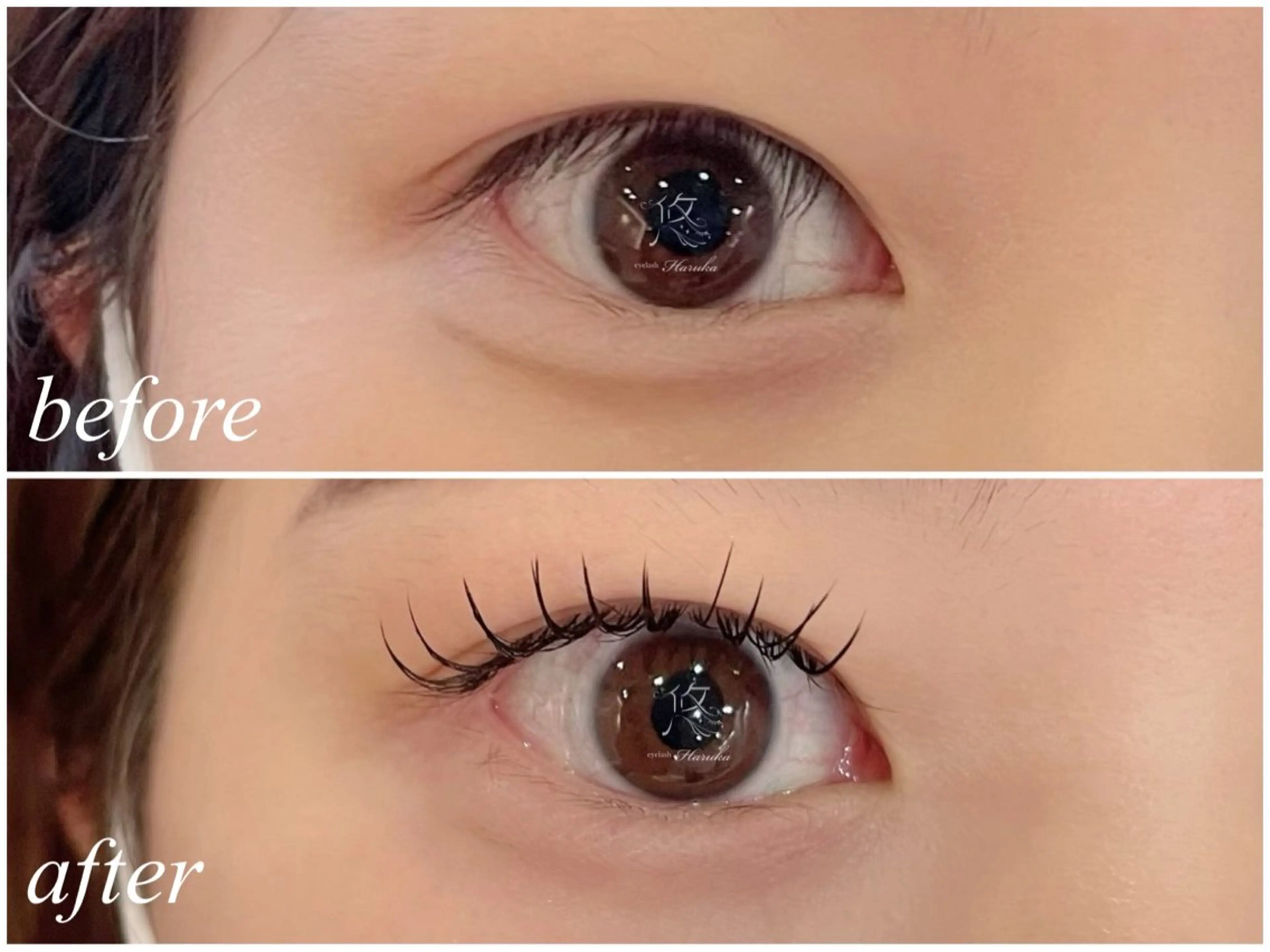 マツエク・マツパ 一重×まつ毛パーマ 悠~Haruka~所属・悠 Harukaのマツエク・マツパデザイン