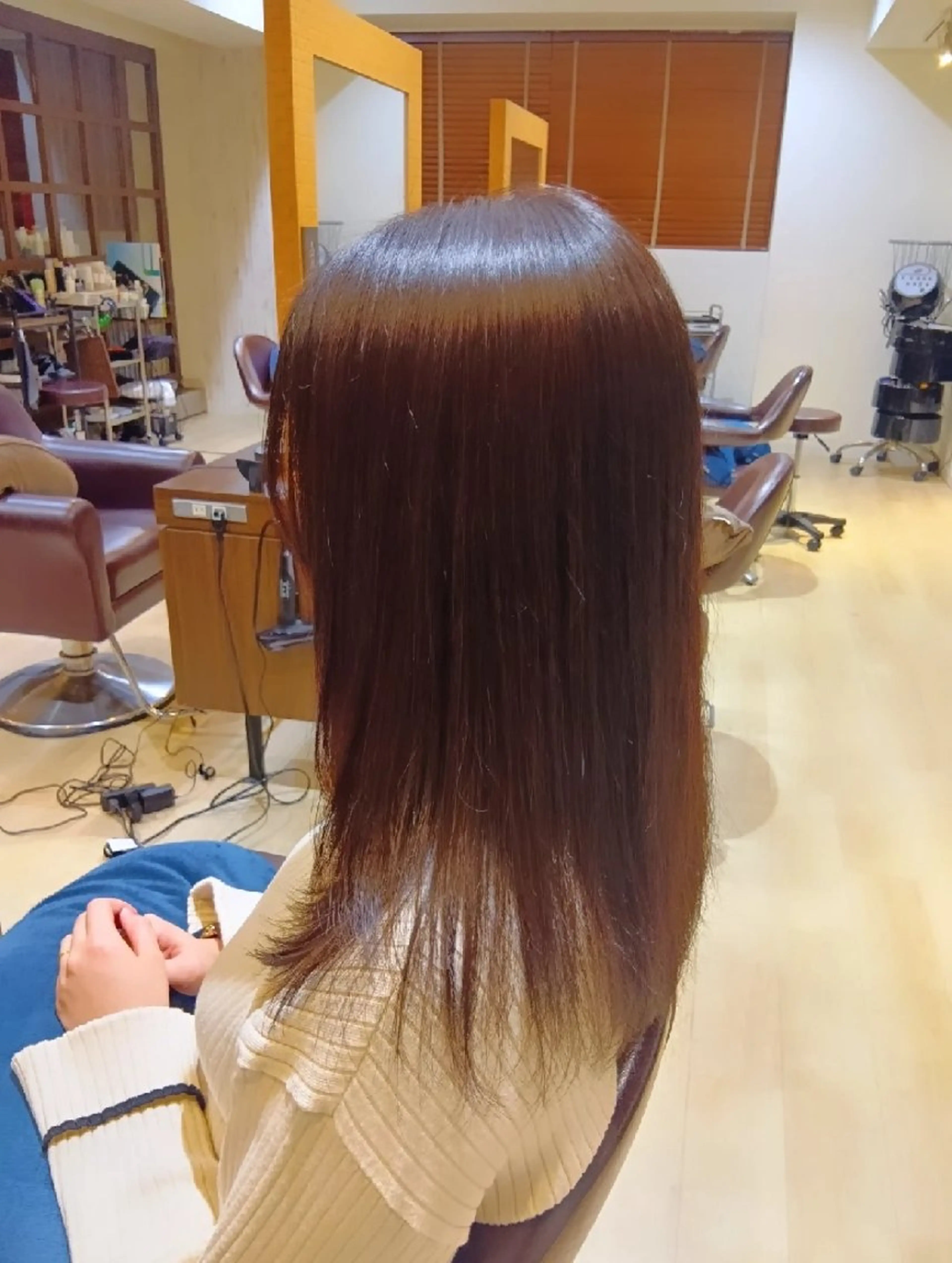 ロング 顔まわりレイヤー 顔周りカット 髪質改善 レイヤーカット トリートメント カット トリートメント 小林暢🌟Orque 髪質改善サロン🌙のヘアスタイル