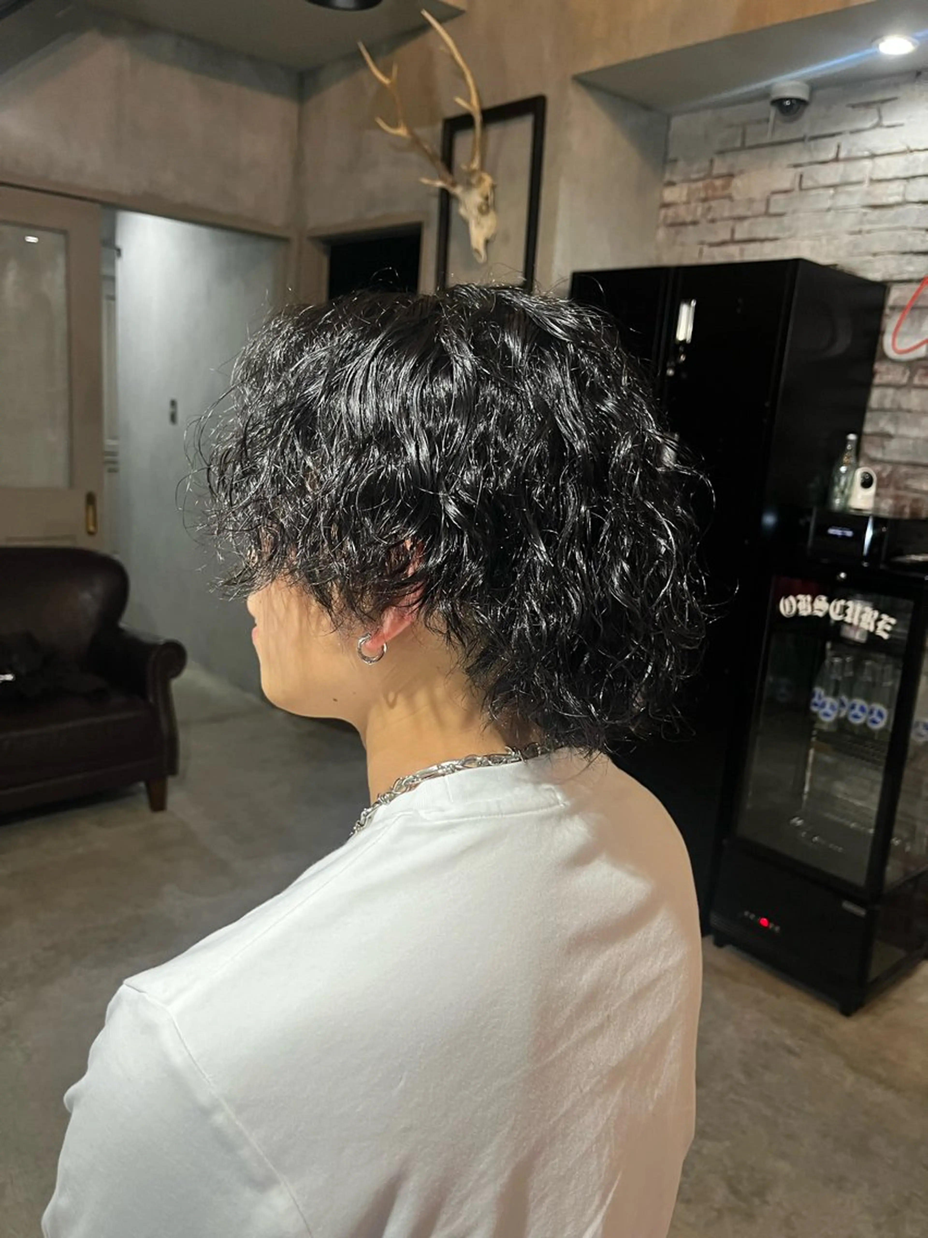 パーマ ボブ 中川 花菜のヘアスタイル