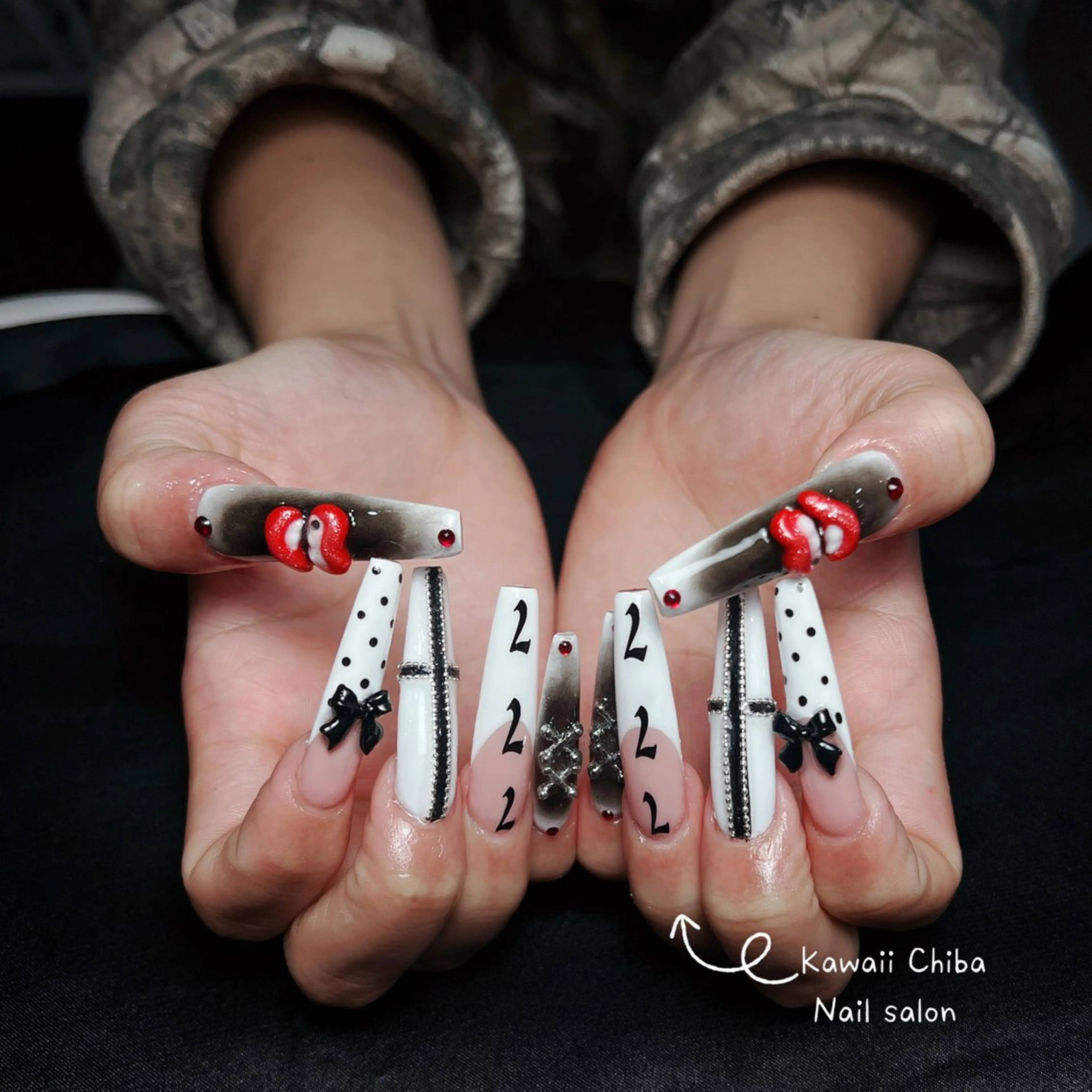 ネイル 長さ出し フレンチネイル 韓国ネイル ワンホンネイル Kawaii Chiba nailのネイルデザイン