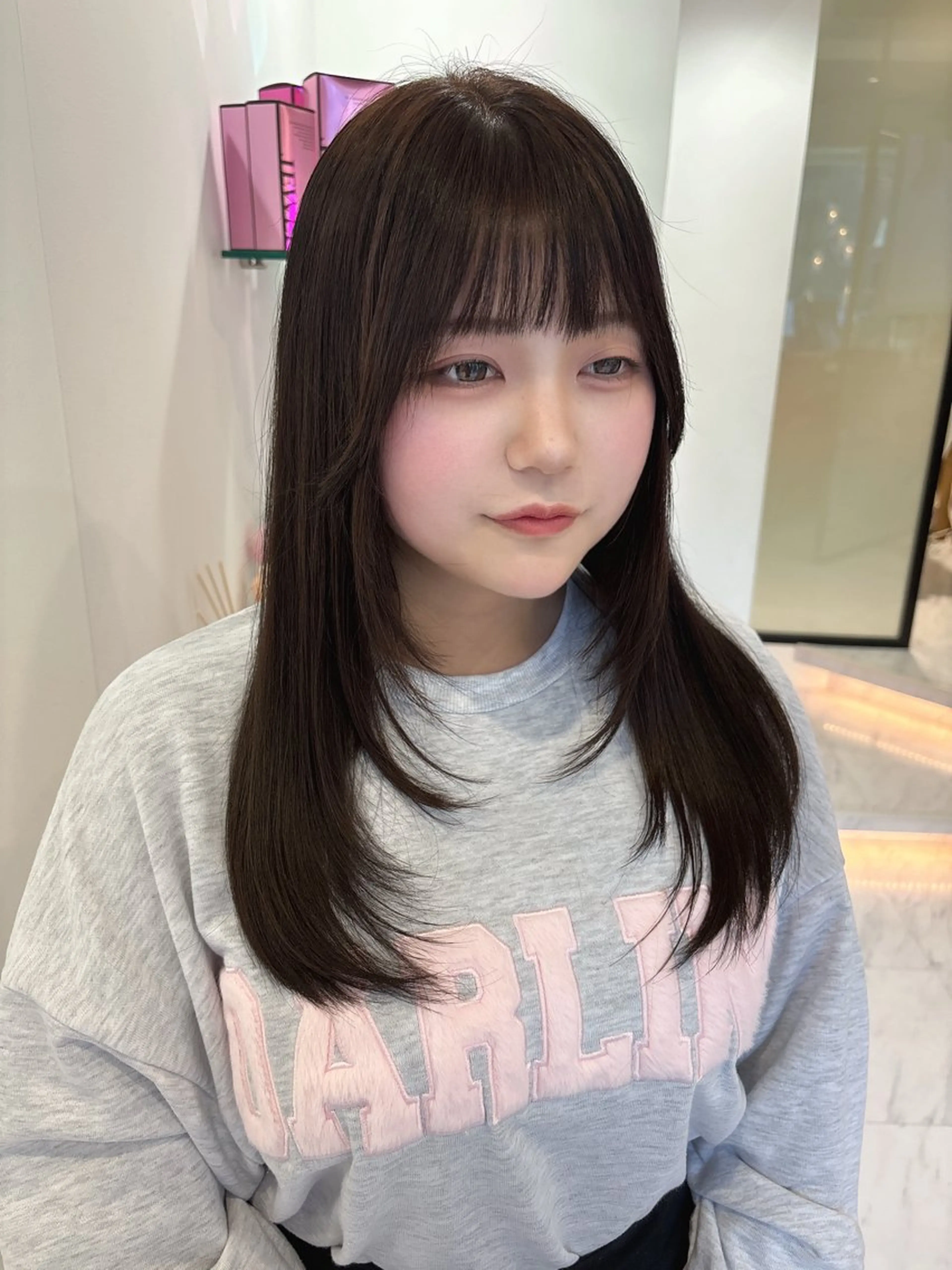 セミロング カラー ハイレイヤー レイヤーカット カット ヘアカラー SAYAKA 🍒／ボブ／暖色のヘアスタイル