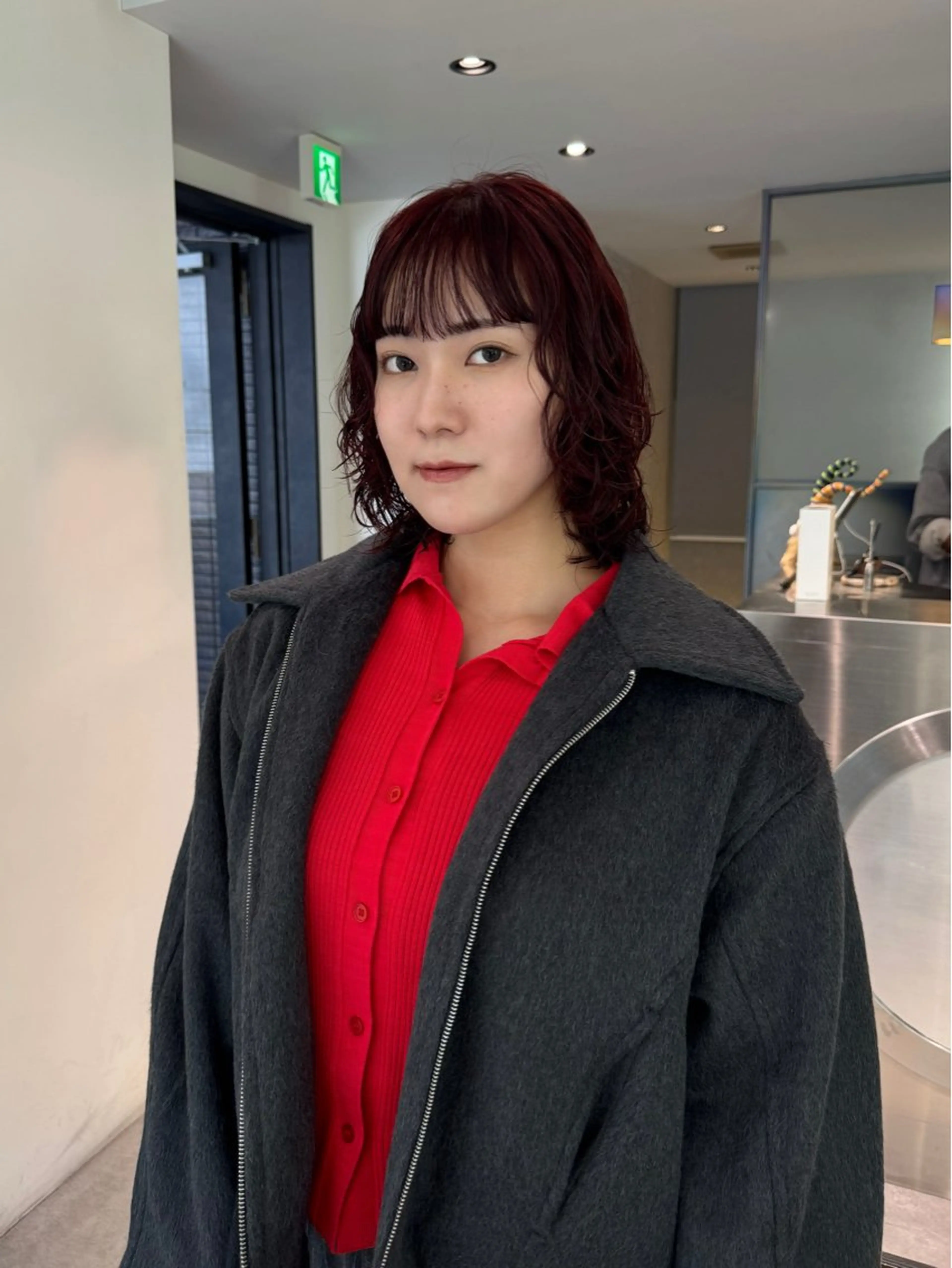 ミディアム カラー パーマ カット ヘアカラー パーマ Qin shaire salon 原宿所属・🌿パーマ/ボブ/ レイヤー/Mikiのヘアスタイル