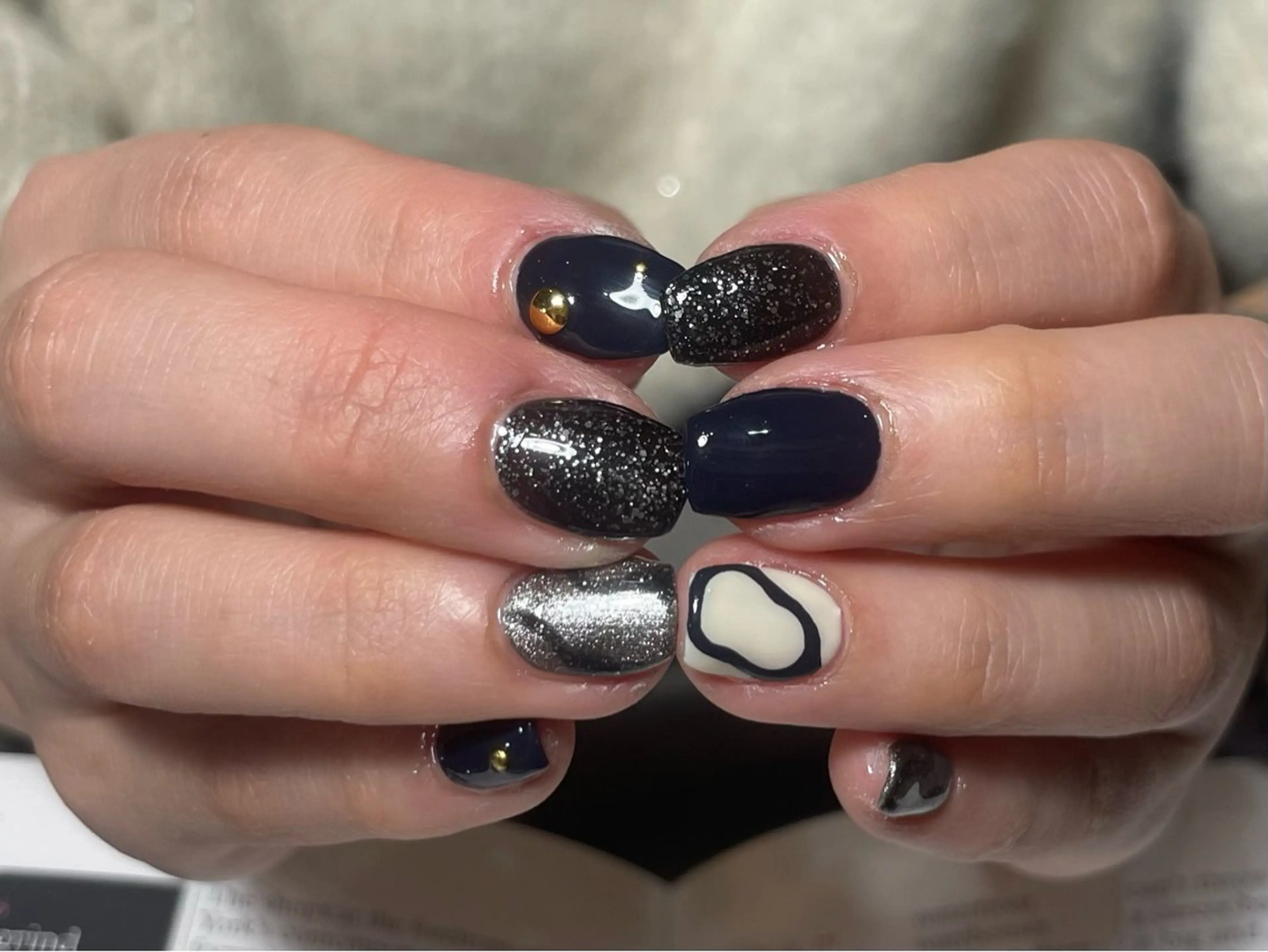 ショート 🫧Sunrich lu🤍のネイルデザイン